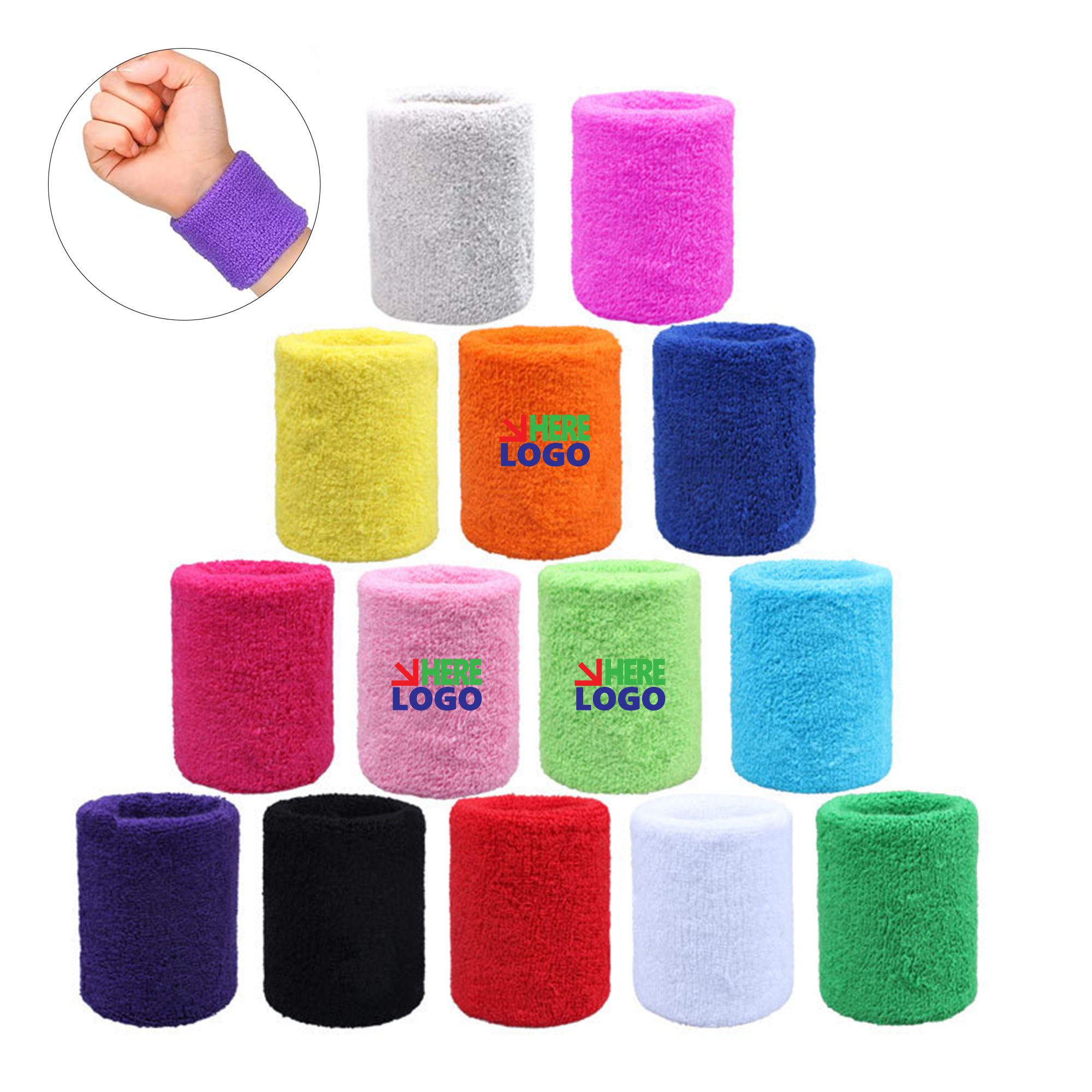 Customizable Sweat Absorbing Towel Wrist Guard 3