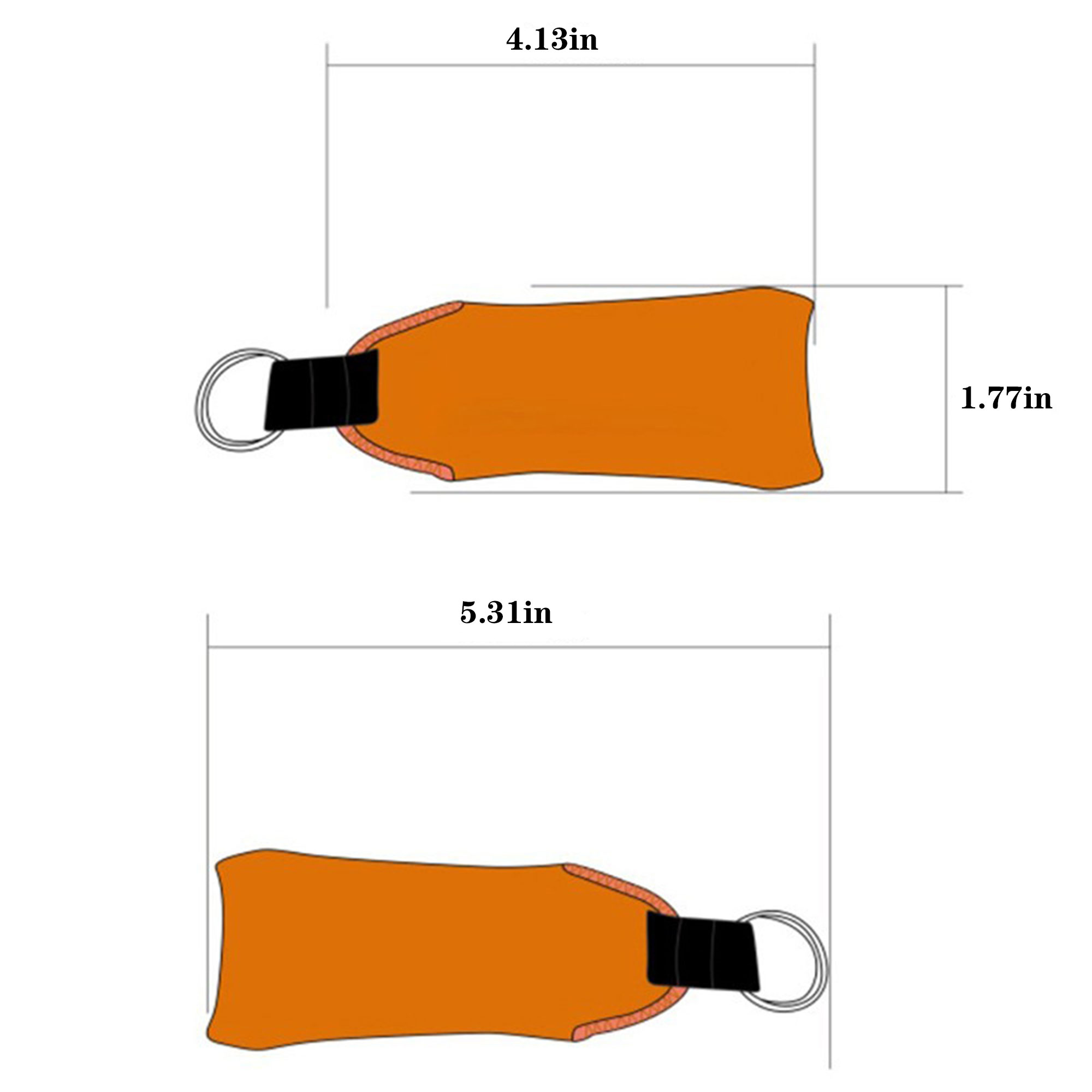 Water Sports Neoprene Keychain Float 5
