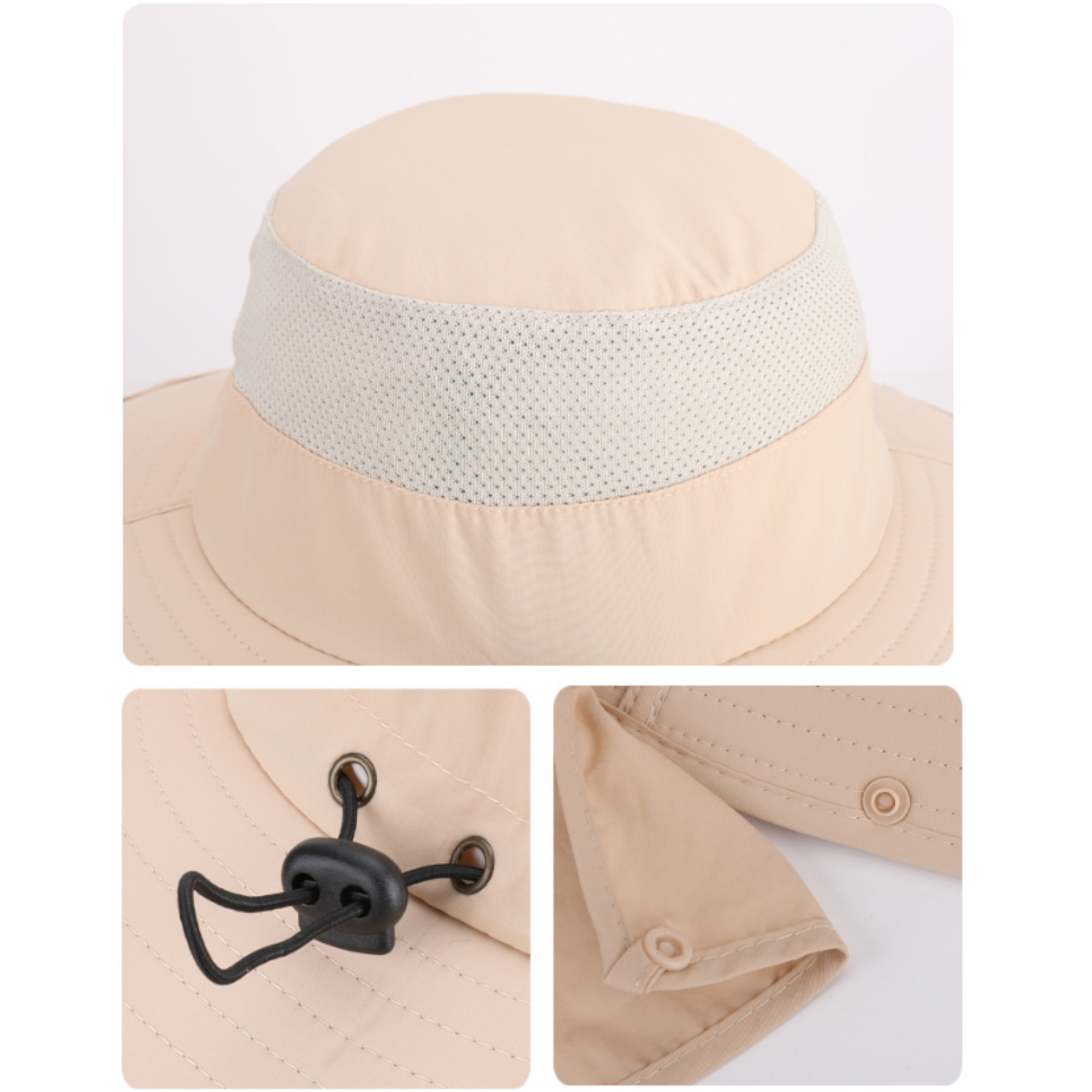 Solar Fan Hat With Neck Cover 10