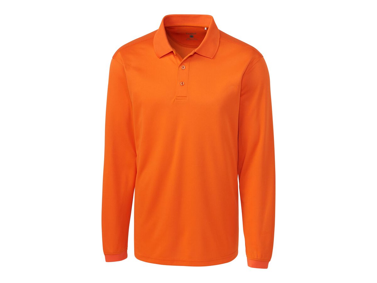Clique Ice Pique Mens Long Sleeve Tech Polo MQK00079 Starquix