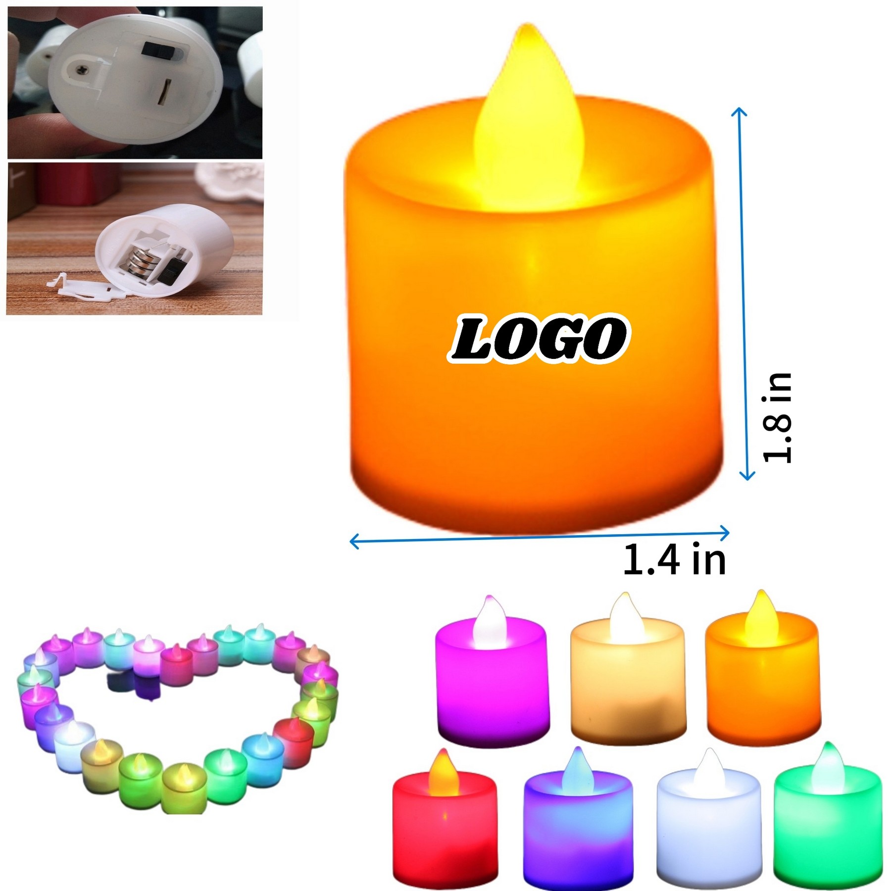Colorful Electronic Candle Light