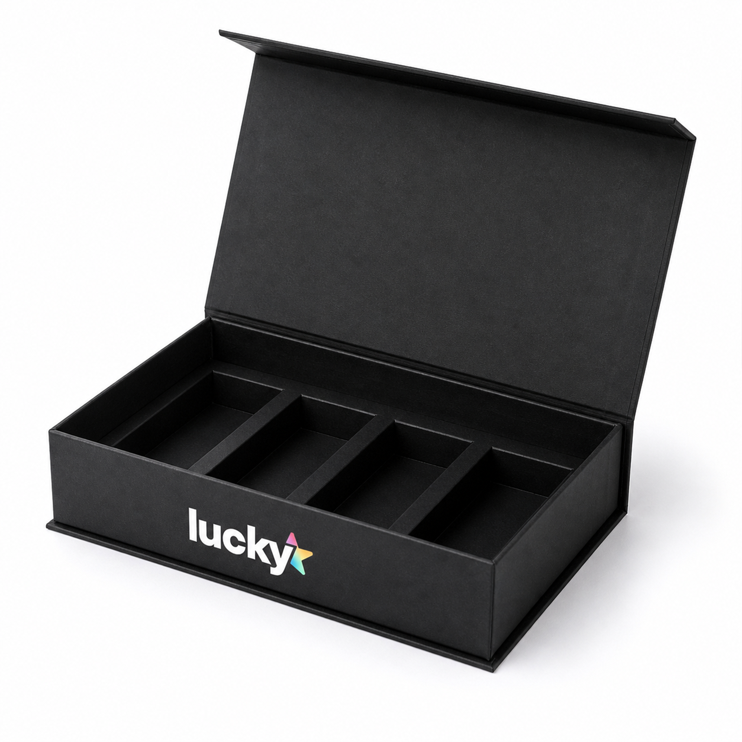 Matte Magnetic Flip Lid Rigid Paperboard Cosmetic Packaging Gift Box