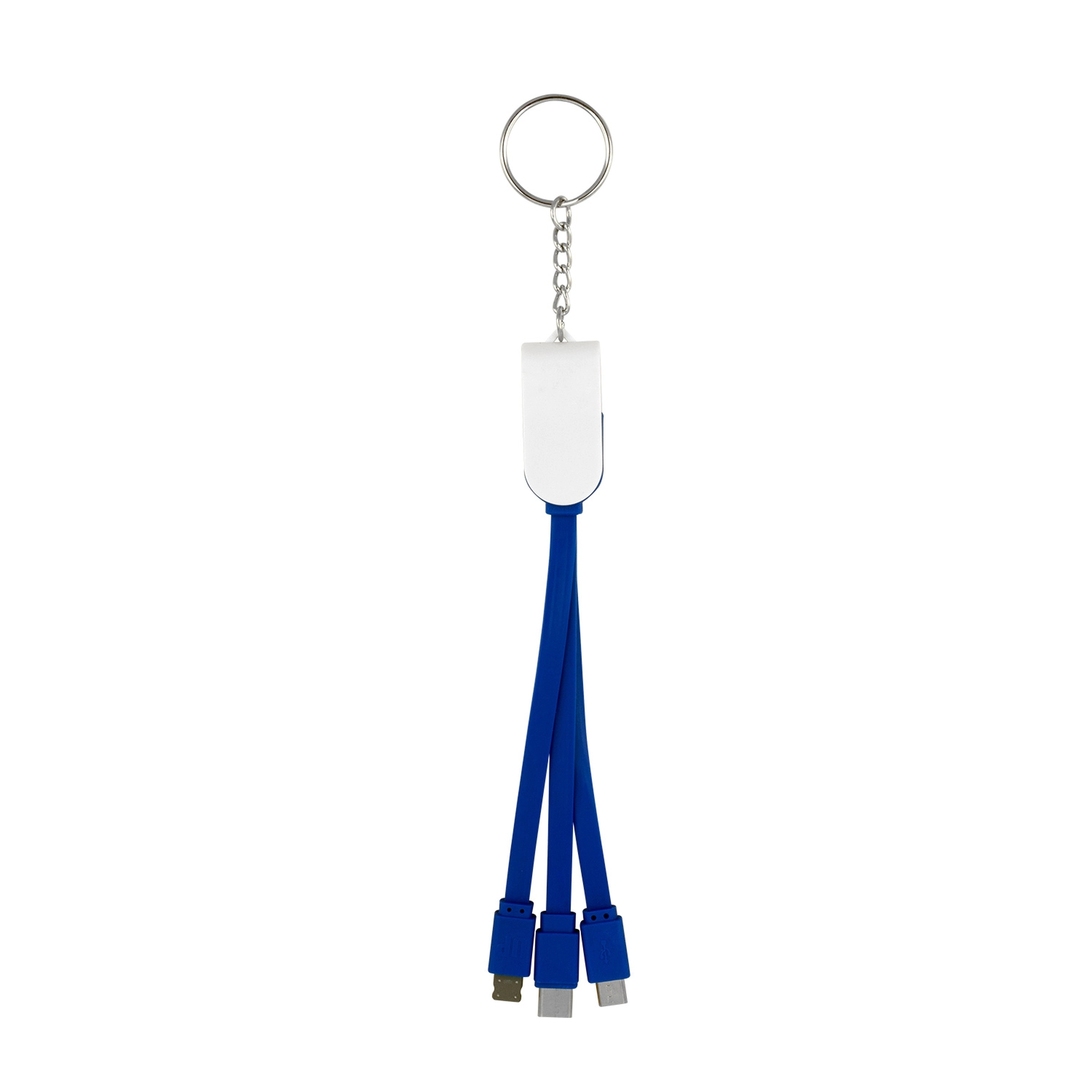 Swivel 3-In-1 Keychain Cable With Type C USB 4
