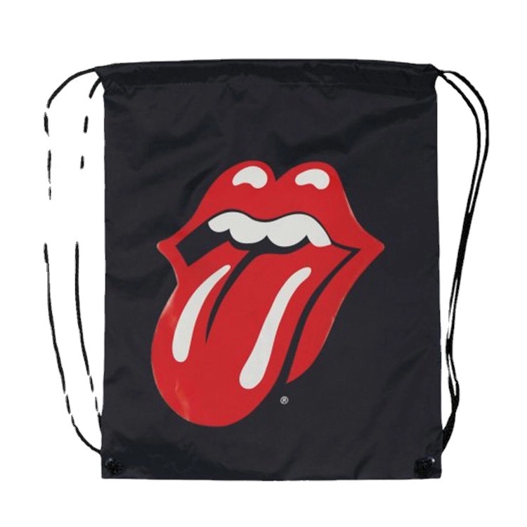 All Over Imprint Drawstring Backpack