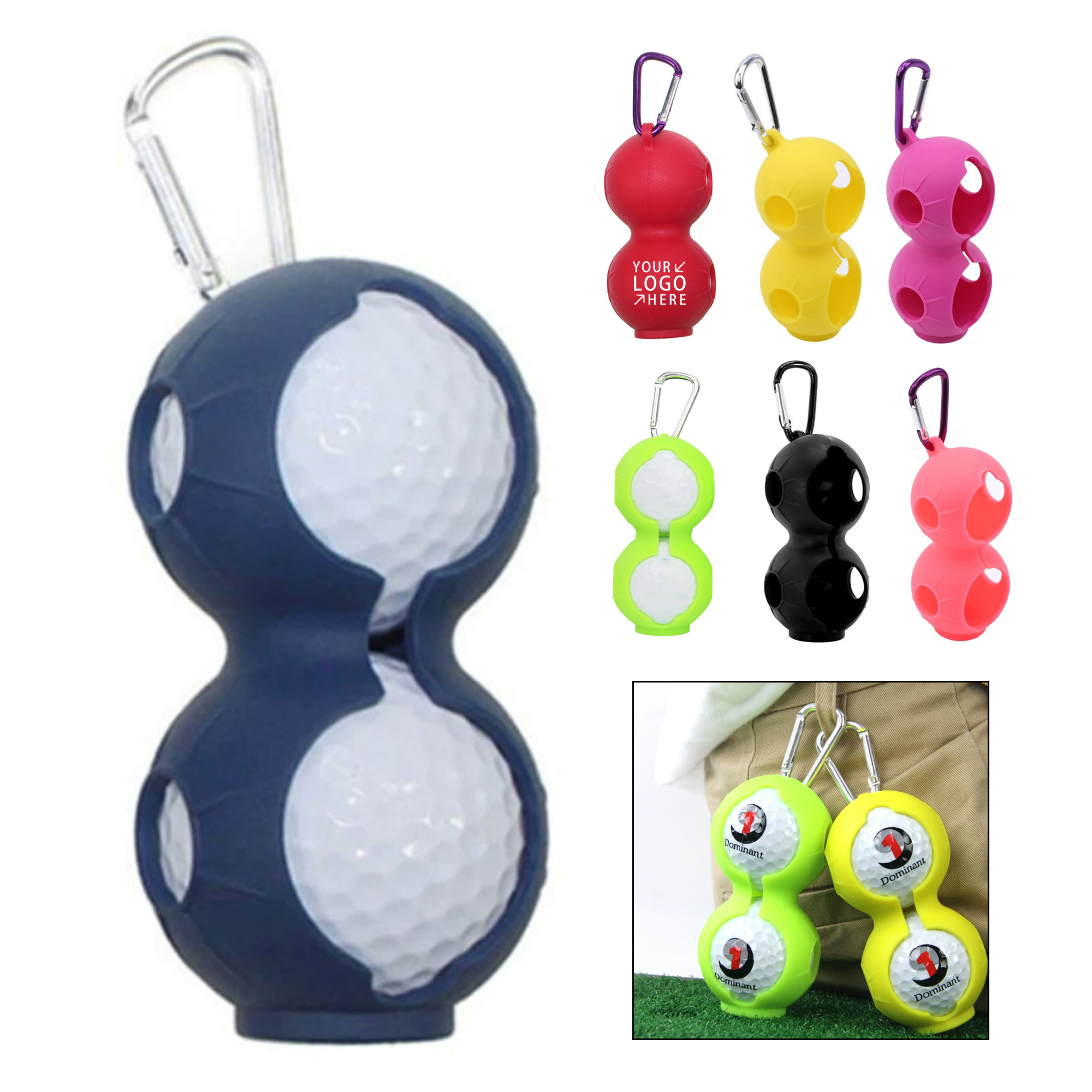 Two Golf Silicone Balls Cover 4