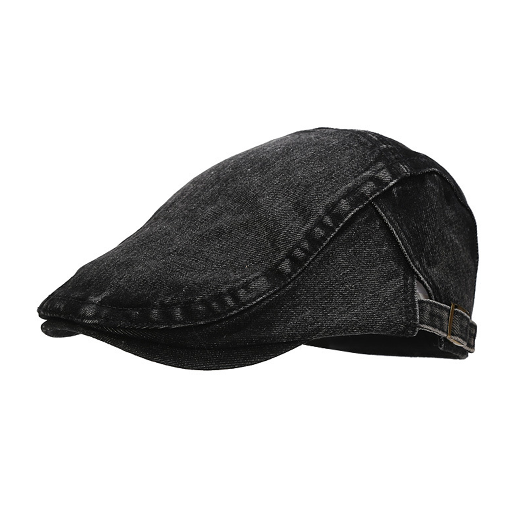 Cotton Simple Denim Duck Tongue Bud Hat 14