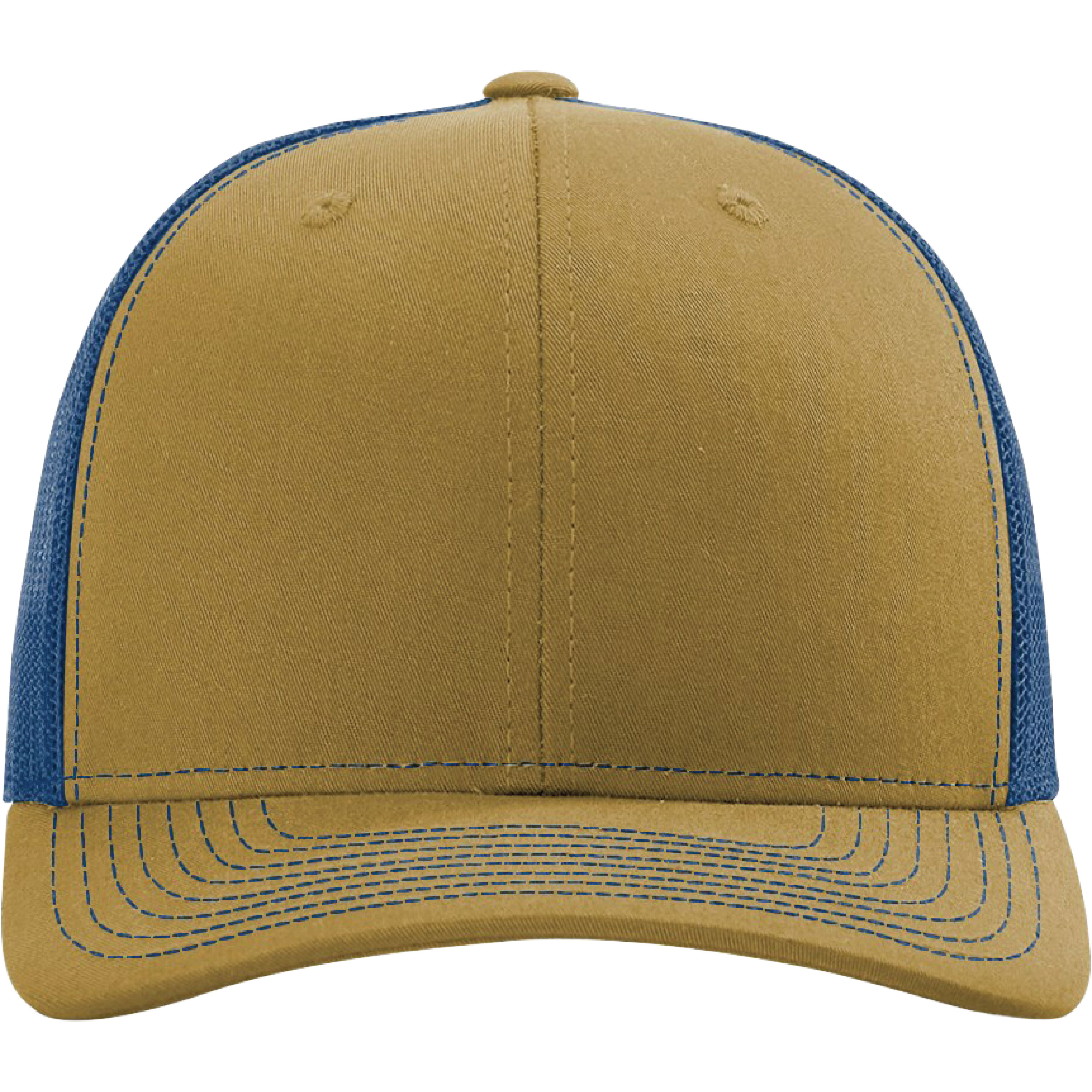 Richardson 112 6-Panel Snapback Trucker Hat w/Leatherette Adhesive Patches or Embroidery 282