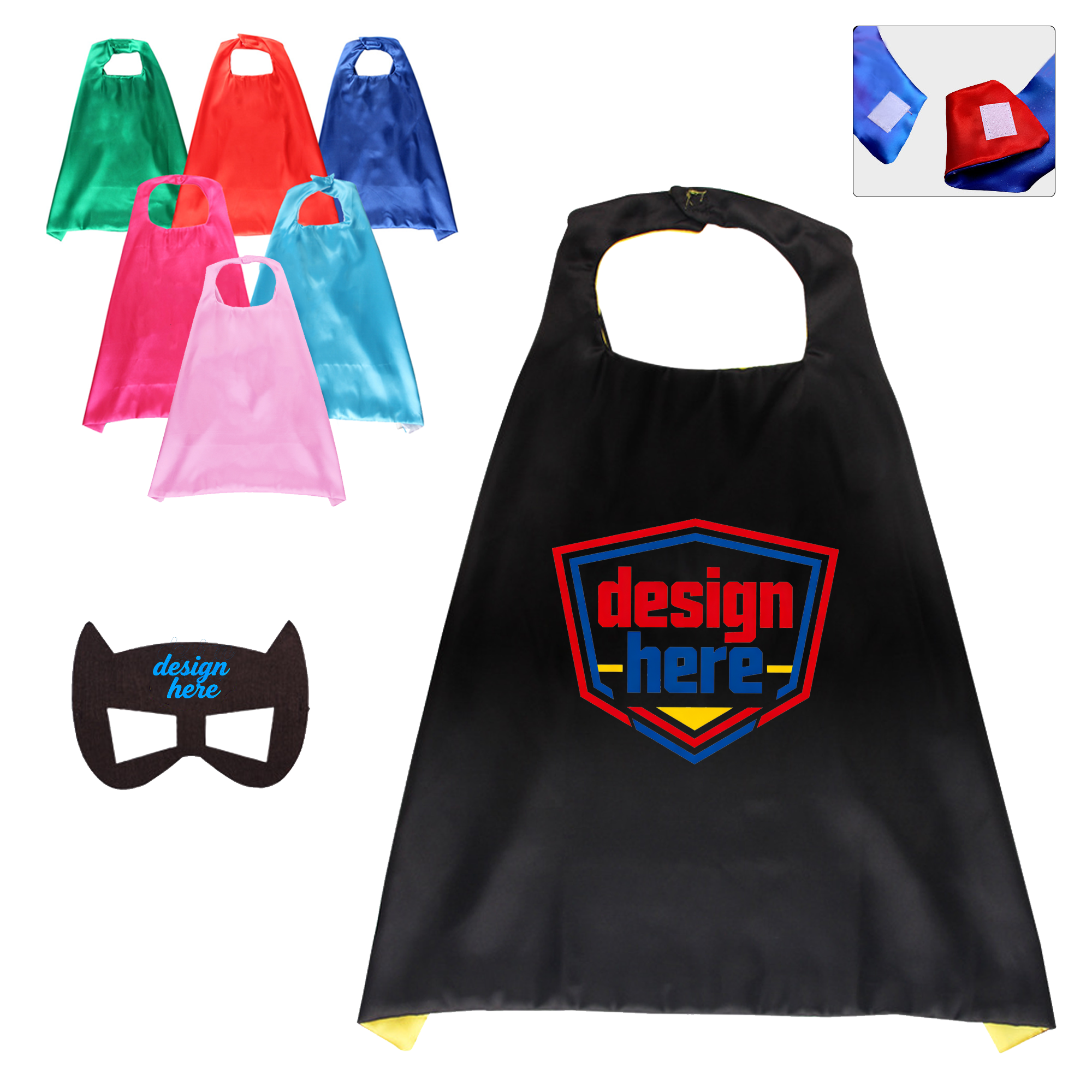 Deluxe Kids Superhero Costume Set with Cape and Mask 5