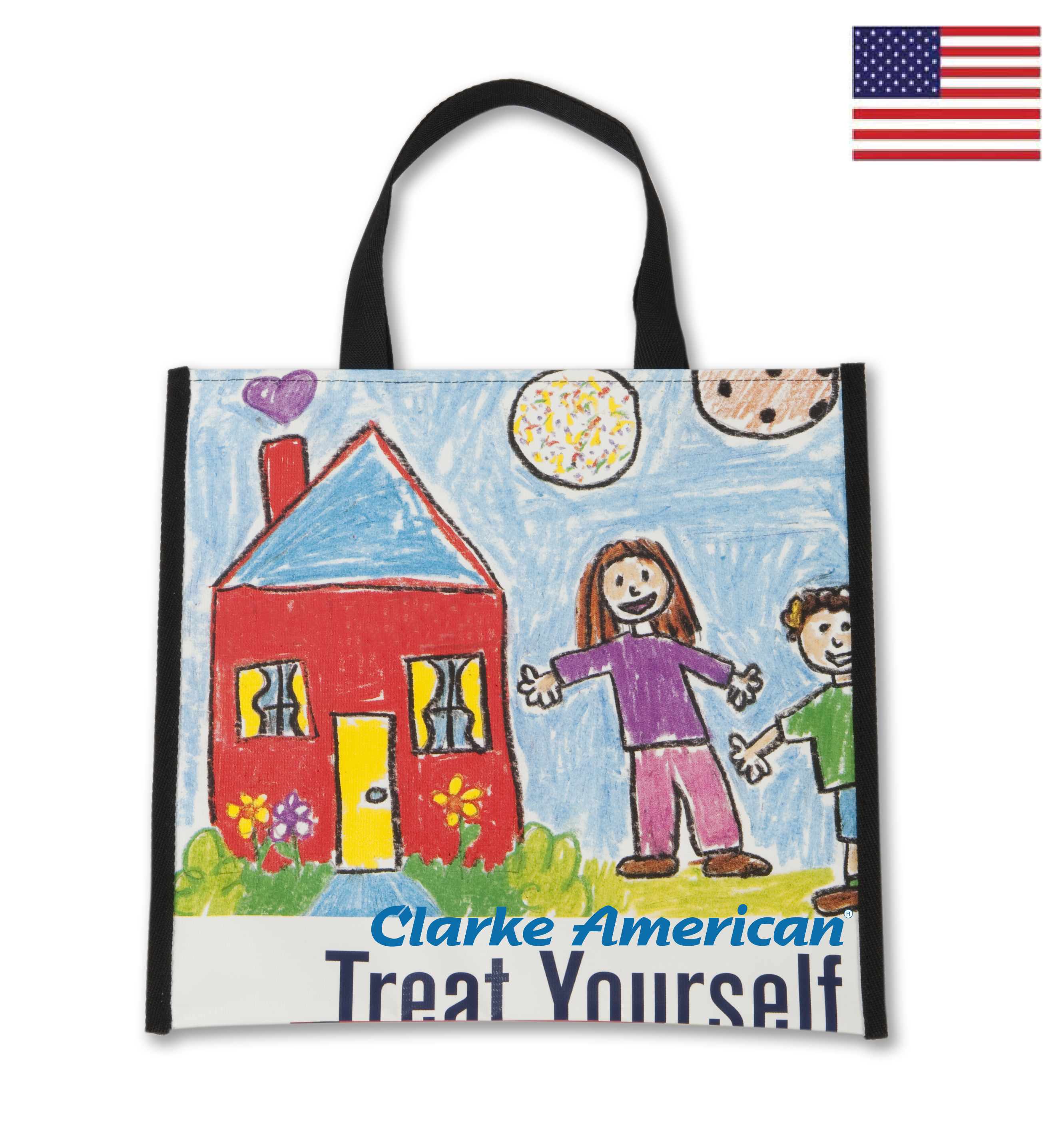 Marquee Recycled Banner Tote Bag 14x13"