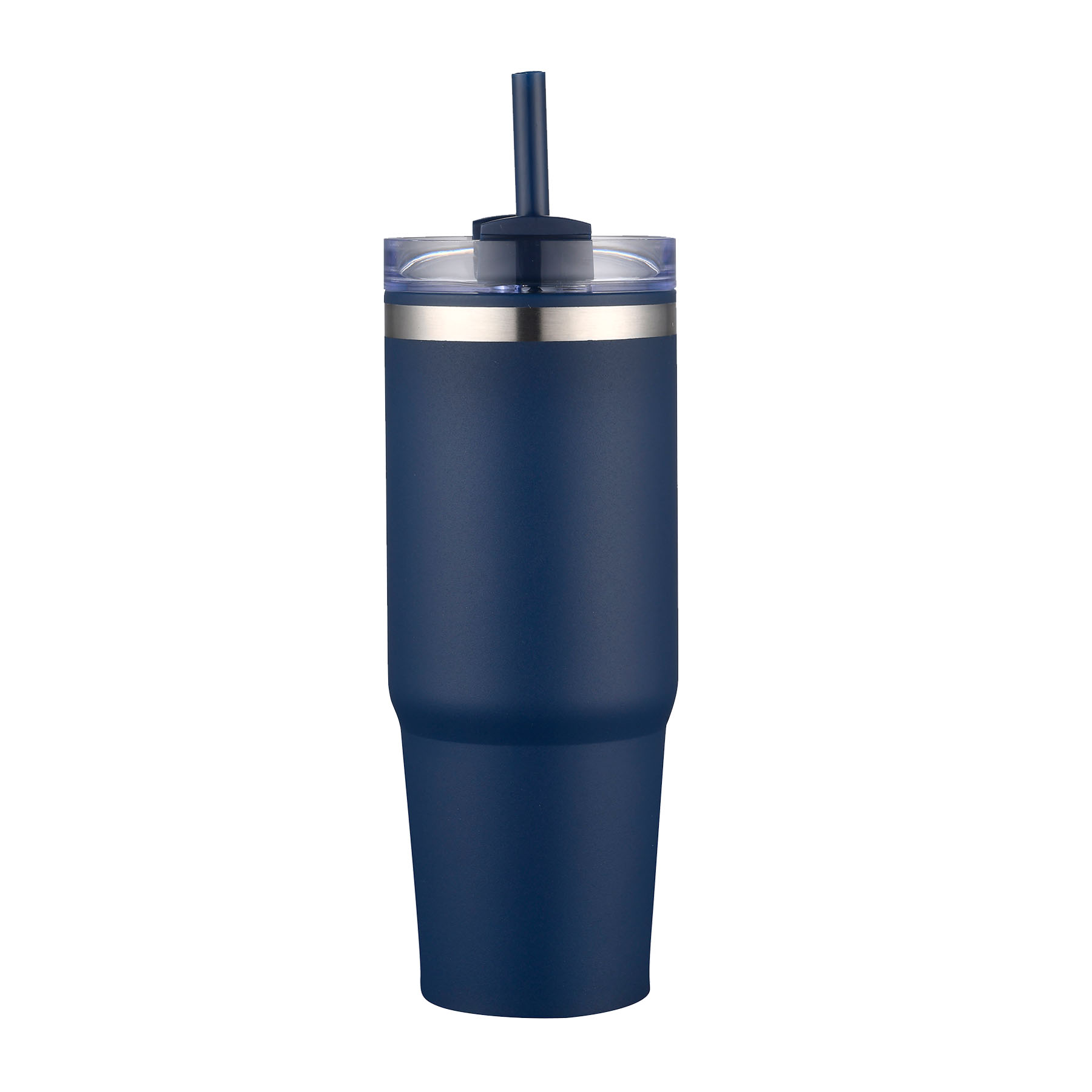 30 oz. PP Inner Double Wall Insulated Travel Mug w/Straw & Twist Closure Lid 22