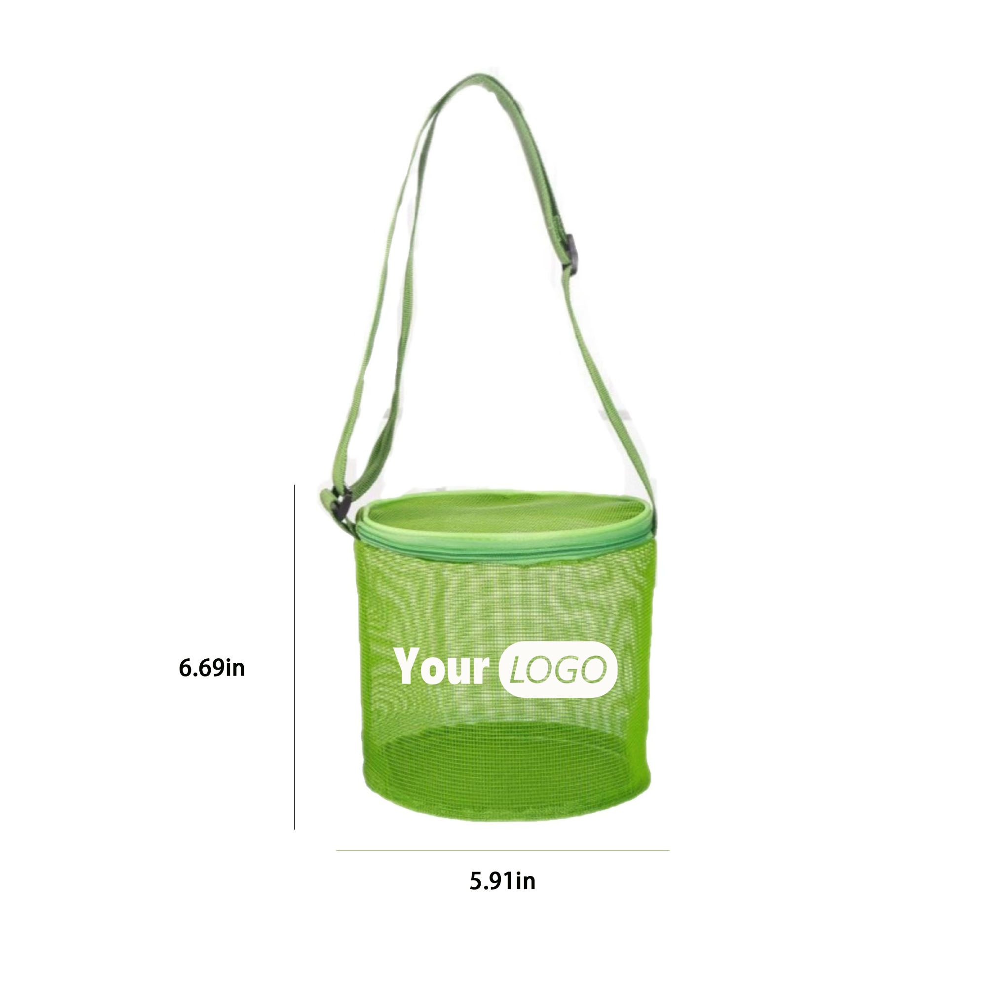 Mesh Beach Toy & Shell Organizer Bucket Bag 7