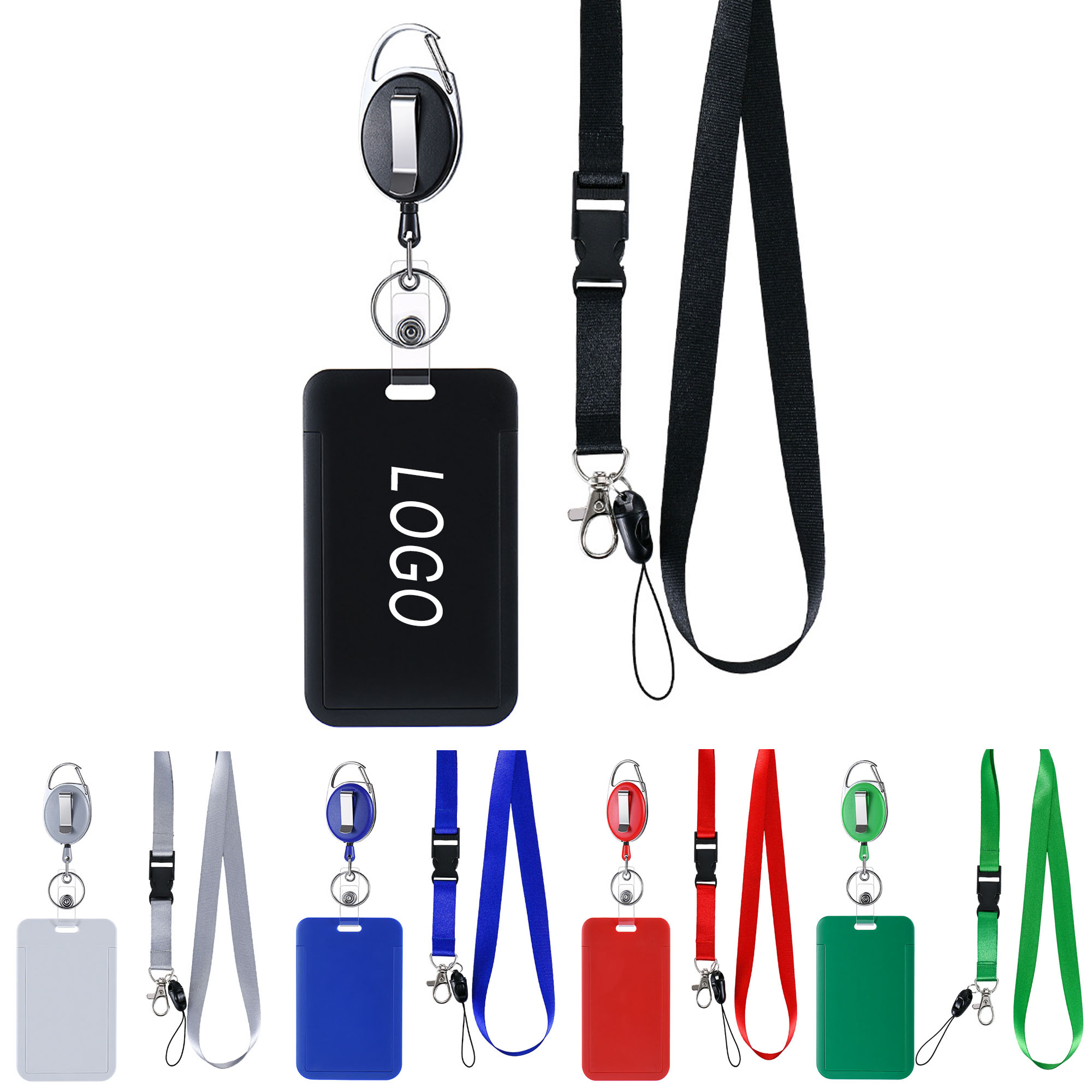 Retractable Badge Reel W/ Lanyard