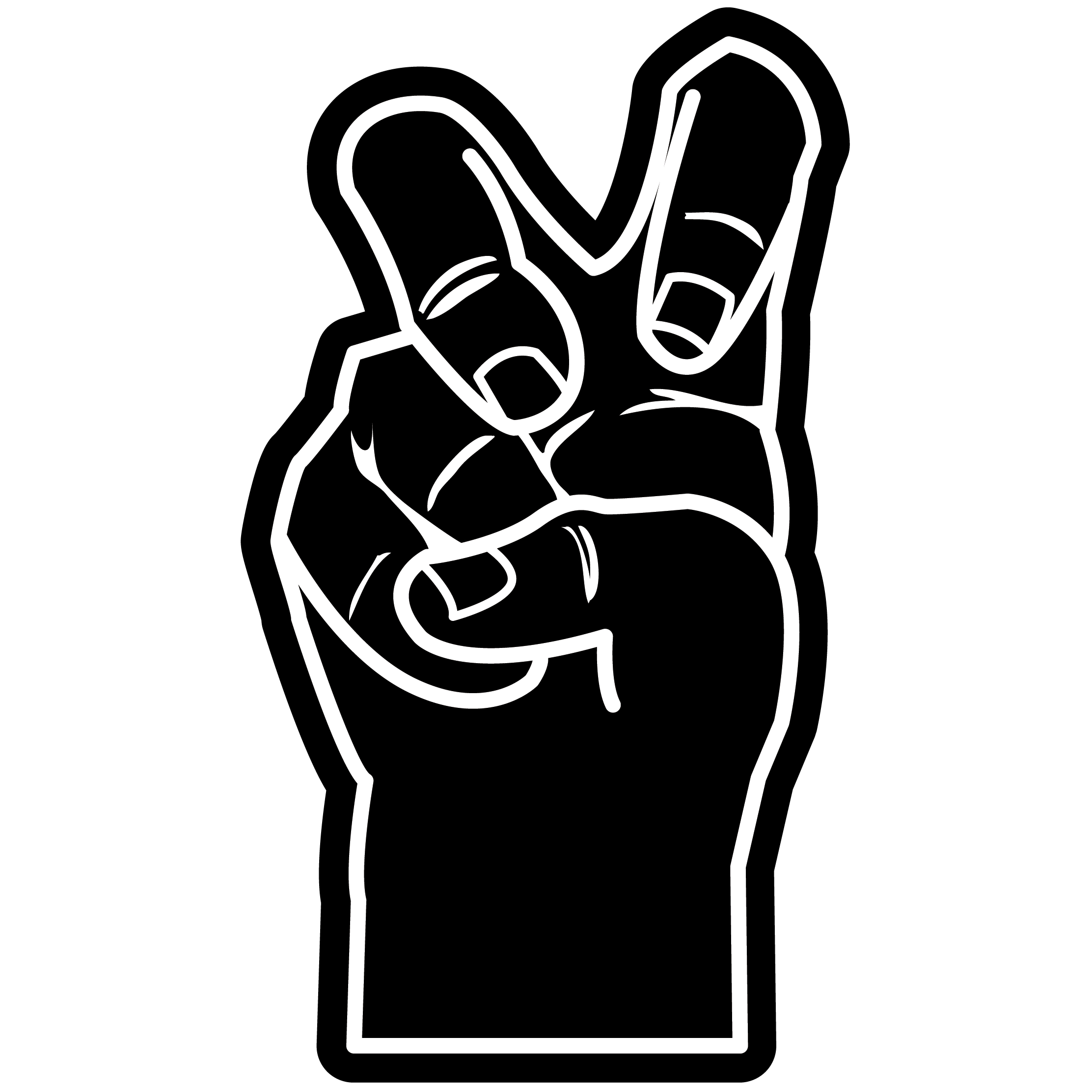 Bent Finger Frog Hand 69