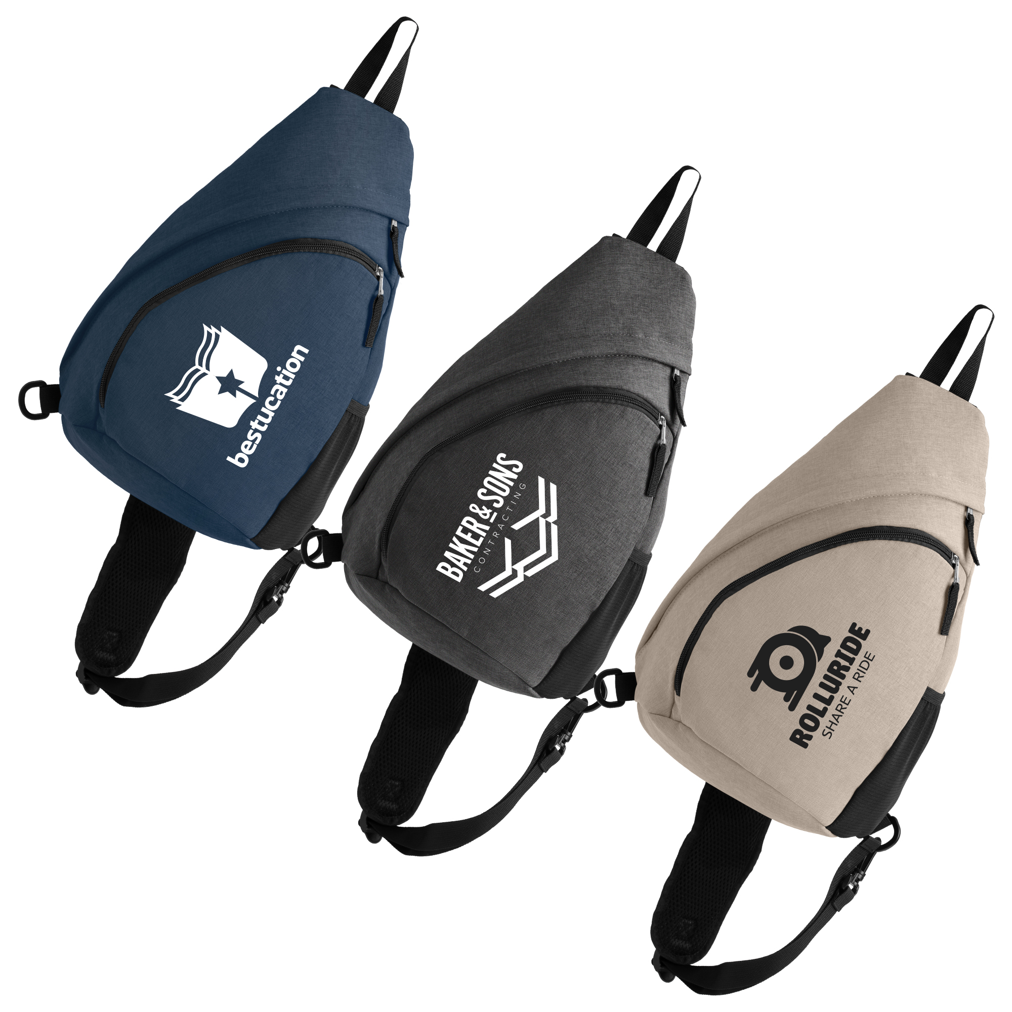 Helsinki rPET Polyester Adjustable Strap Sling Bag – 15 L