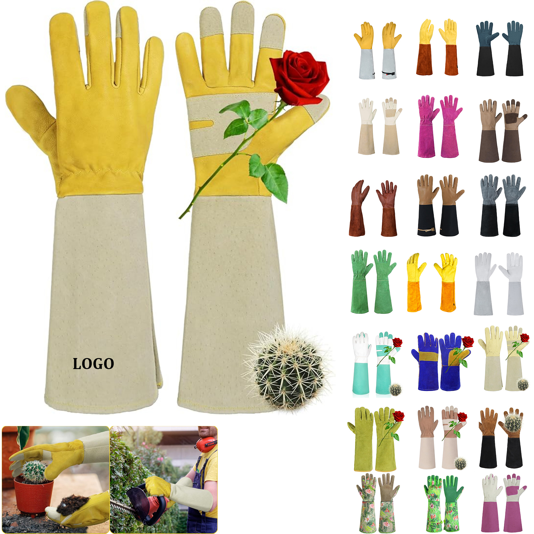 Long Gardening Gloves 46