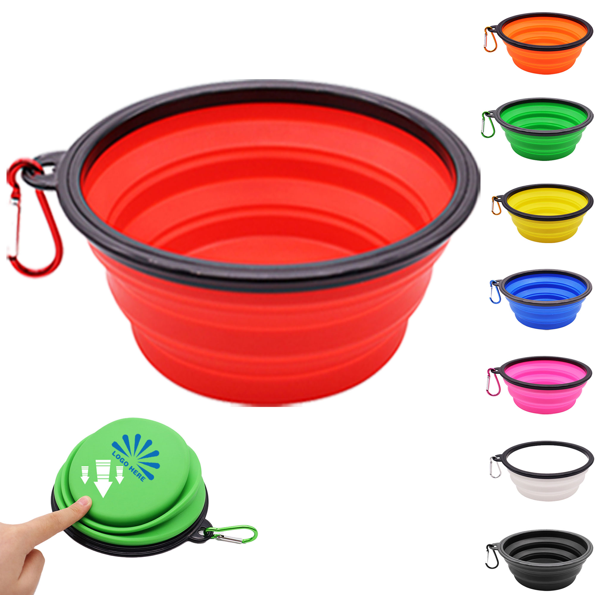 Collapsible Dog Bowls with Carabiner Clip 11