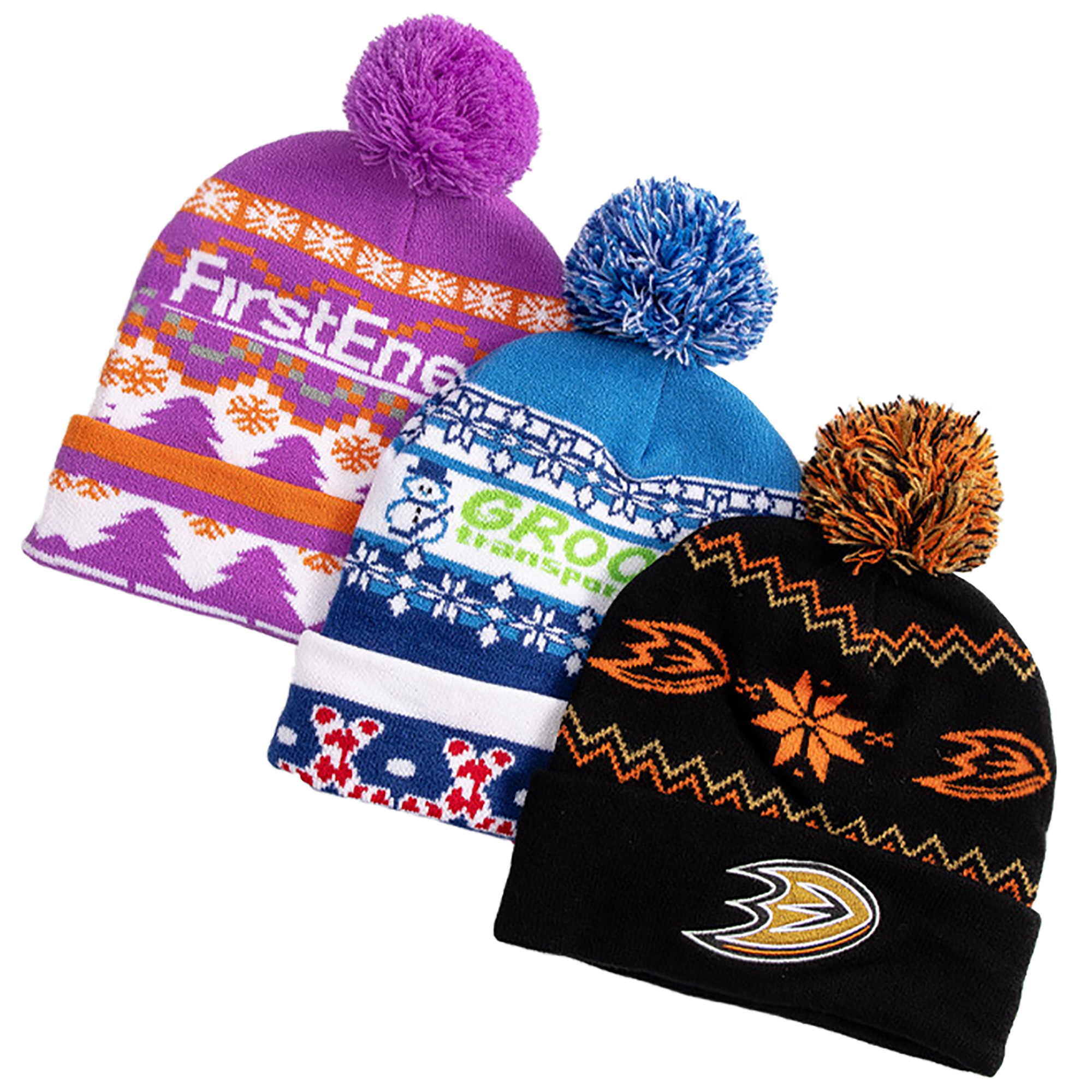 Jacquard Pattern Knit Beanie