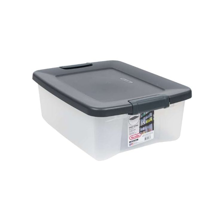 Sterilite Clear Shelf Totes 3