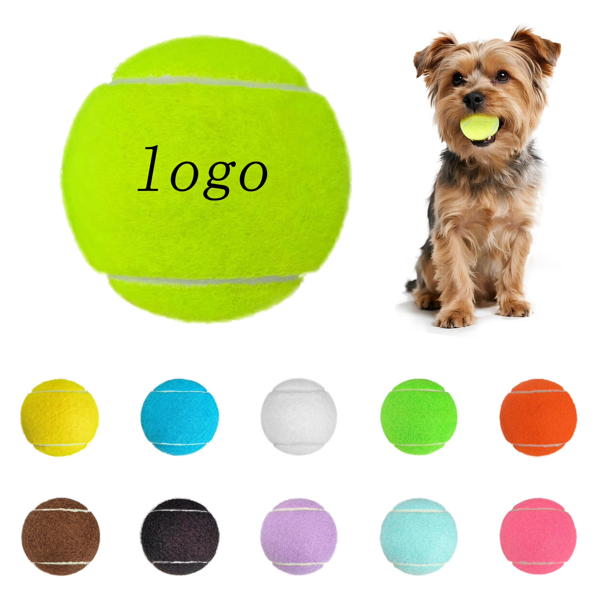 Durable Chew Toy Tennis Ball For Pets 4