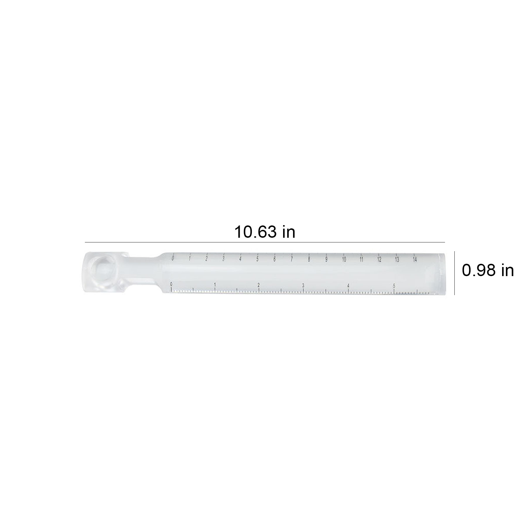 2x Rule style magnifier 12