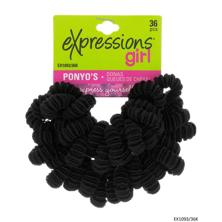 Ponytail Holders - Black 36 Pieces 3