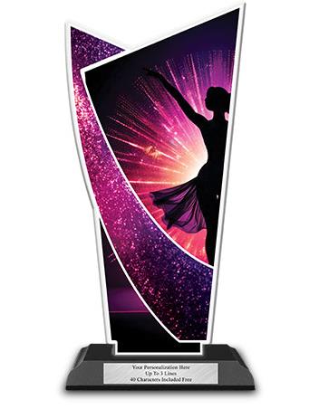 Acrylic Trophy: 10" Dance Designer Shape