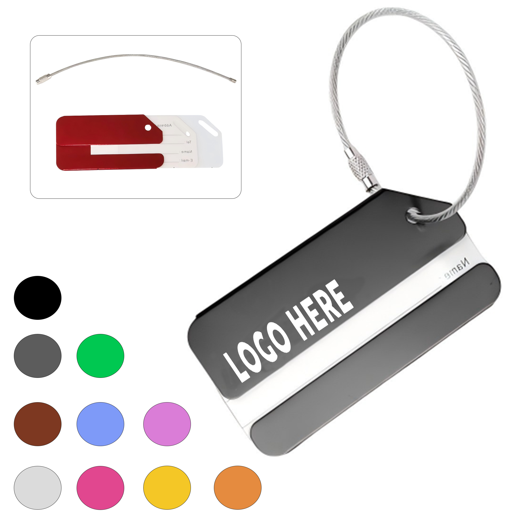 Aluminum Alloy  Luggage Tag 1