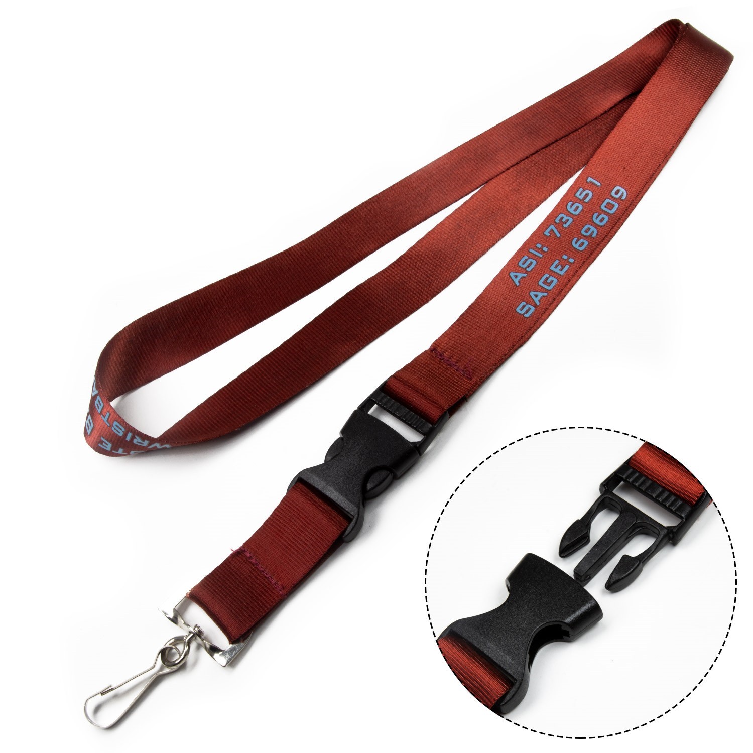 7 Days Rush Nylon Lanyards 1"