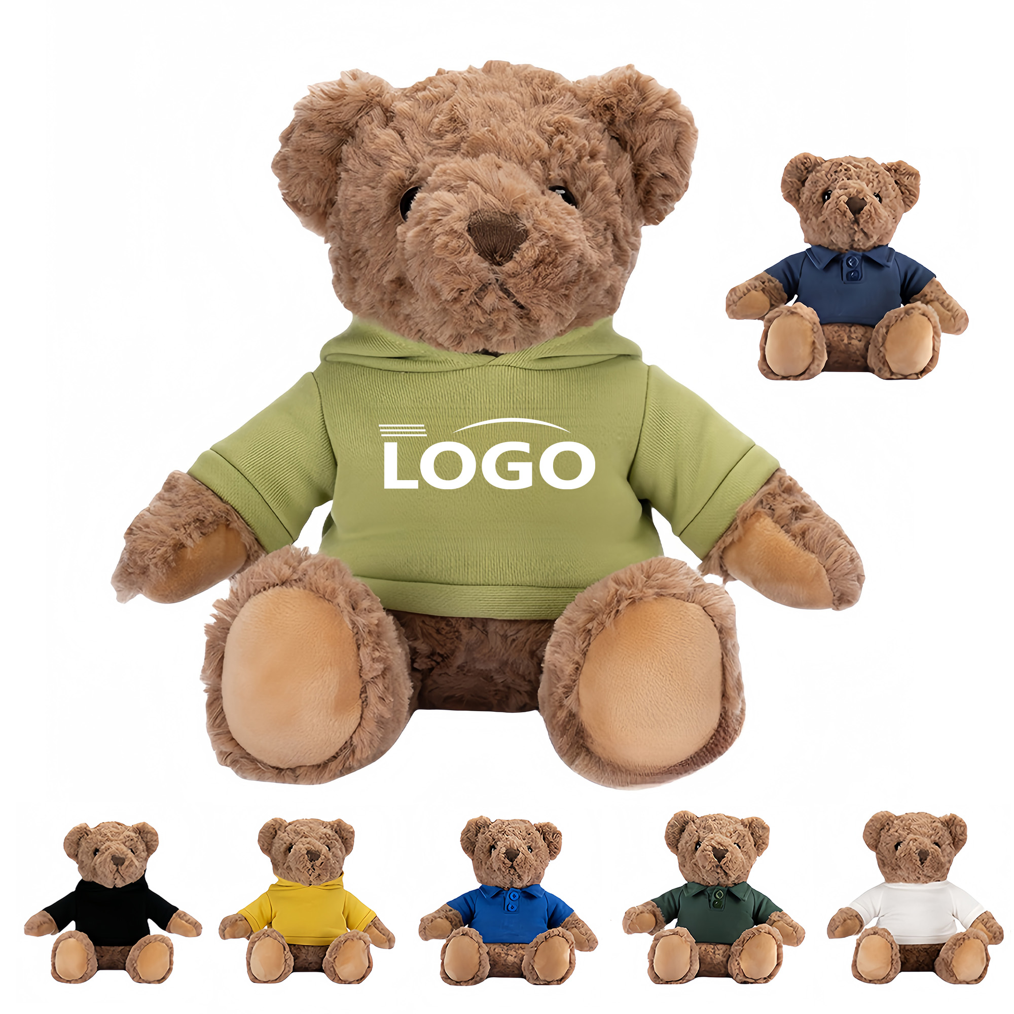 Custom Teddy Bear Plush Toy with Logo Shirt 7