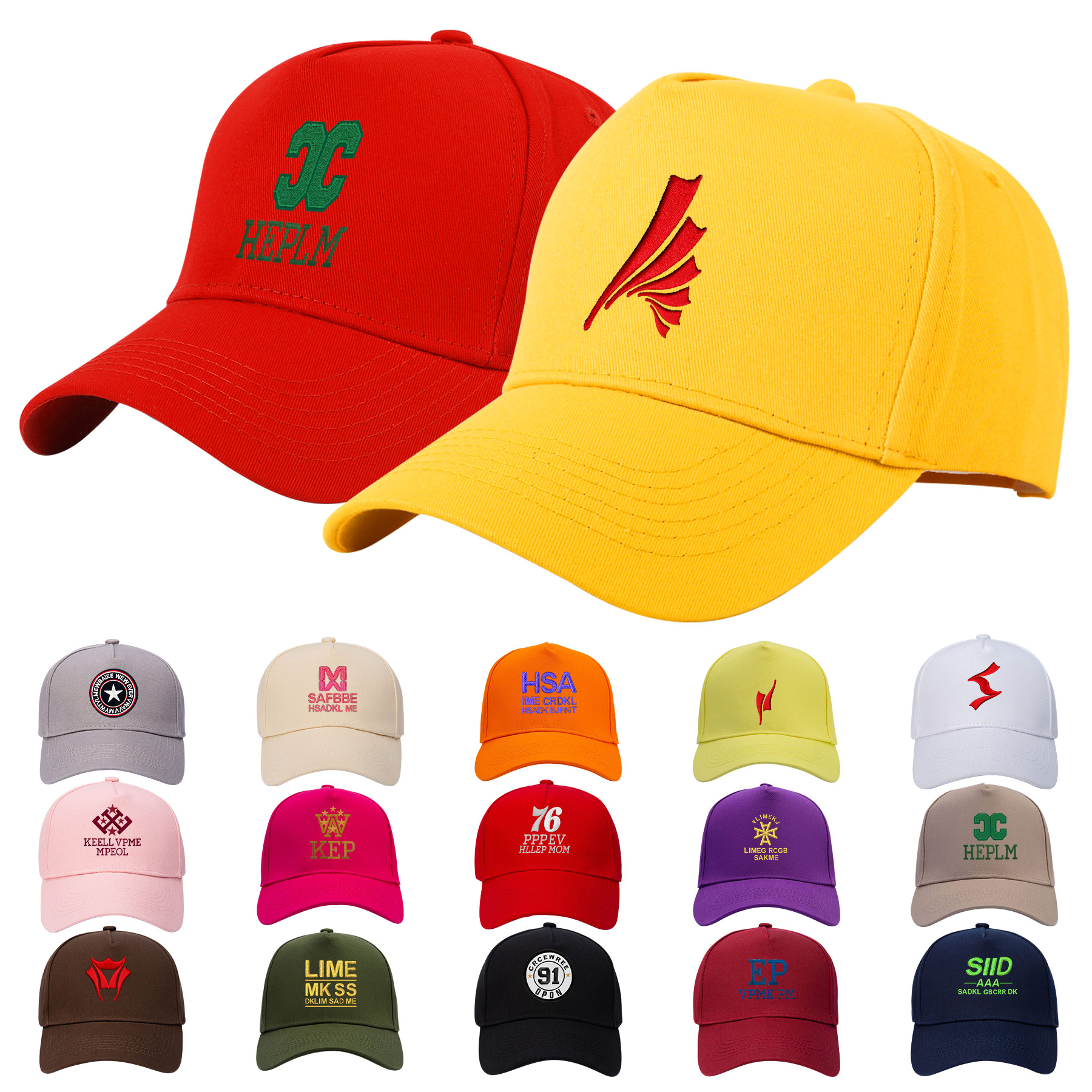Five-Panel Transfer Printing Baseball Cap