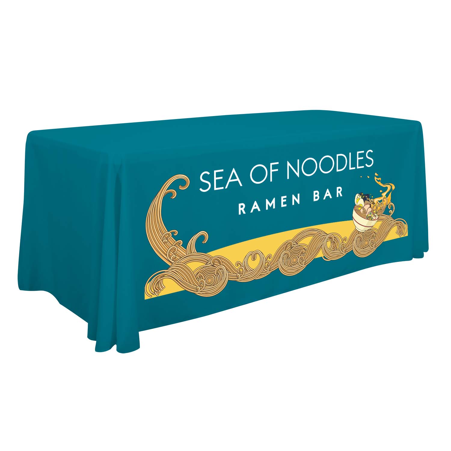 6' Standard Table Throw (Full-Color Front Only) 60