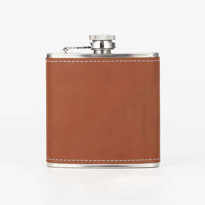 Stainless Steel Wrapped Hip Flask 11