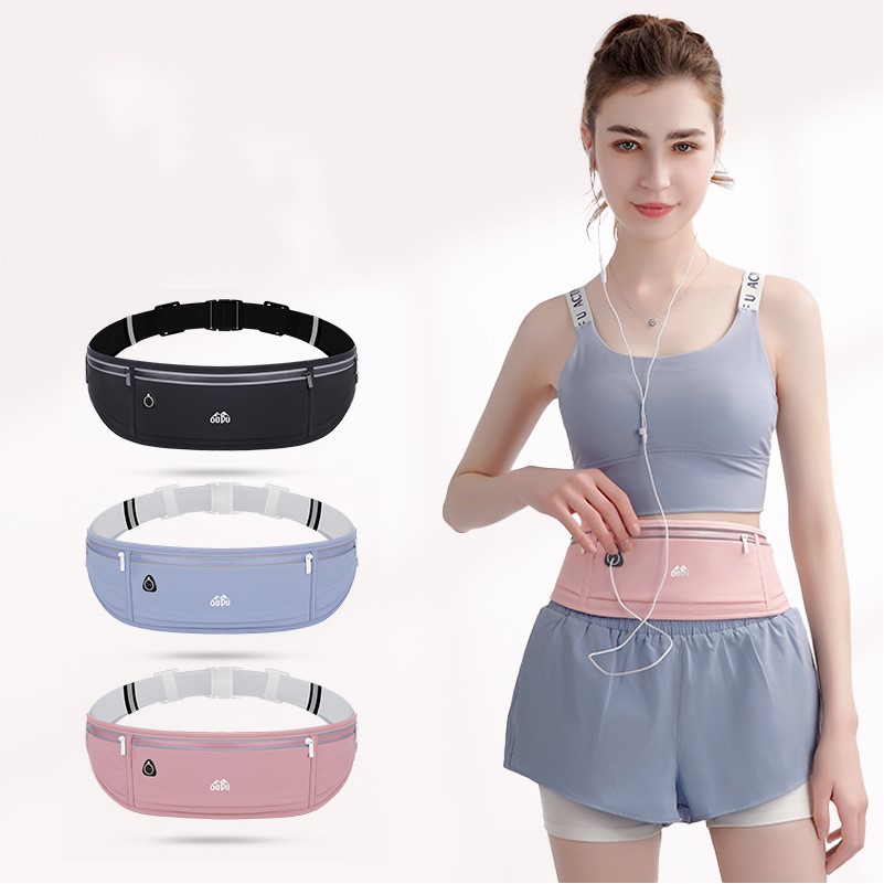 Waterproof Nylon Reflection Waist Fanny Pack for Outdoor Sports