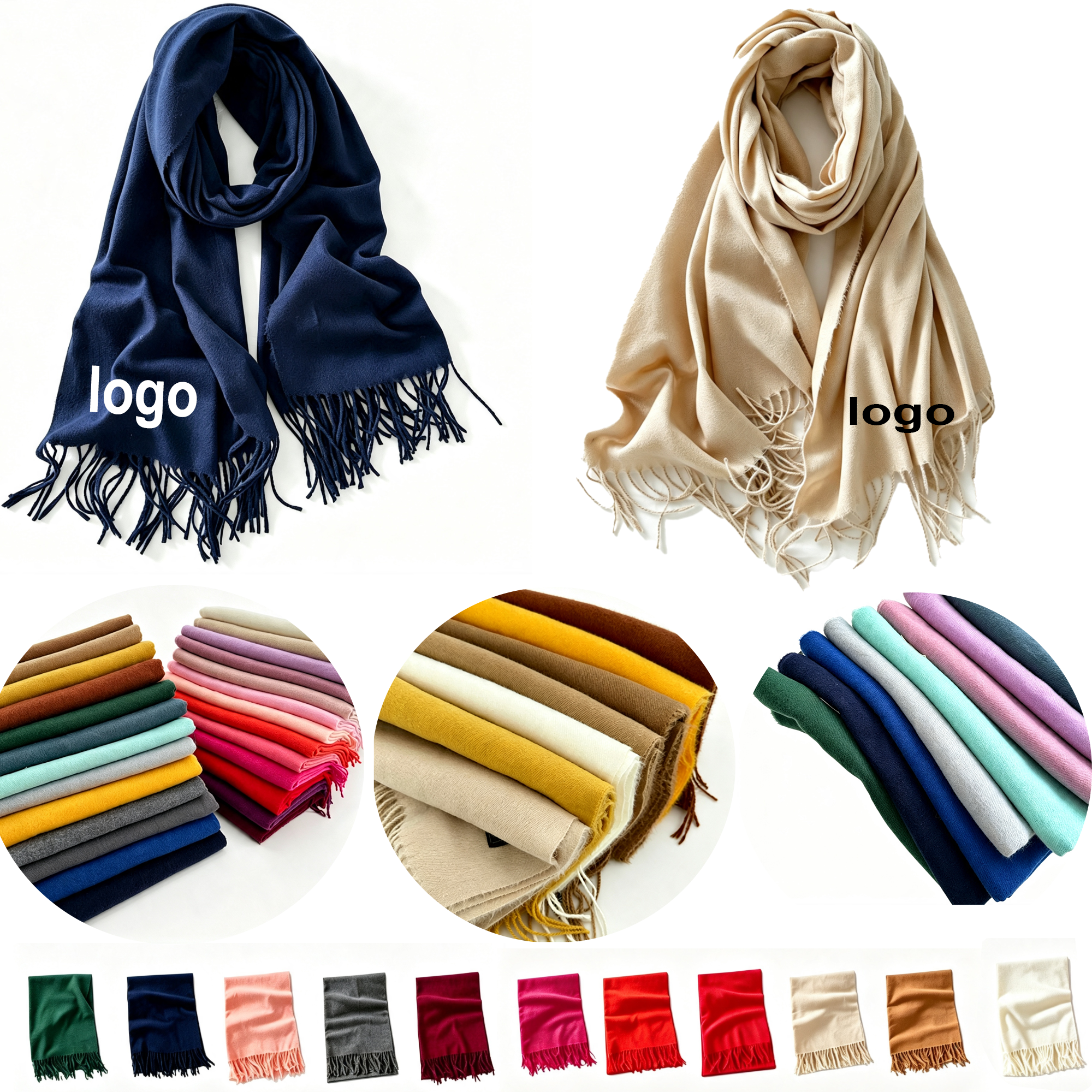 Imitation Cashmere Long Warm Shawl Scarf for Winter 2