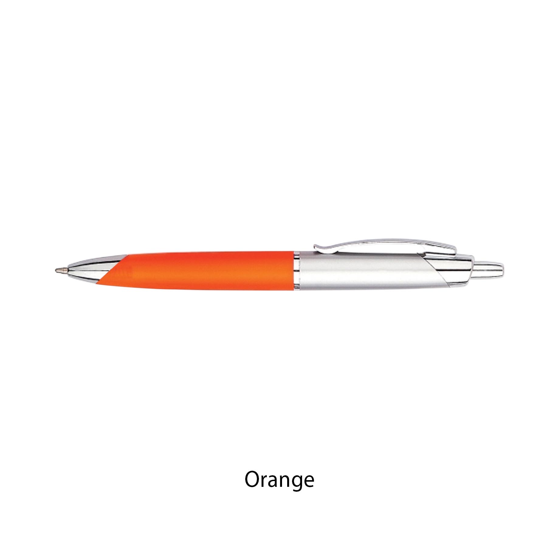 Half Tip Plastic Click Ballpoint Pen 22