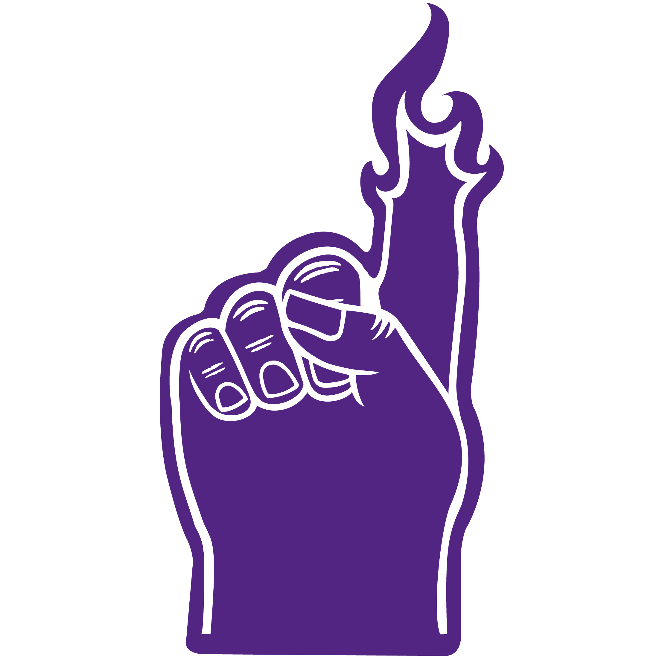 Foam Flame Finger 18" 65