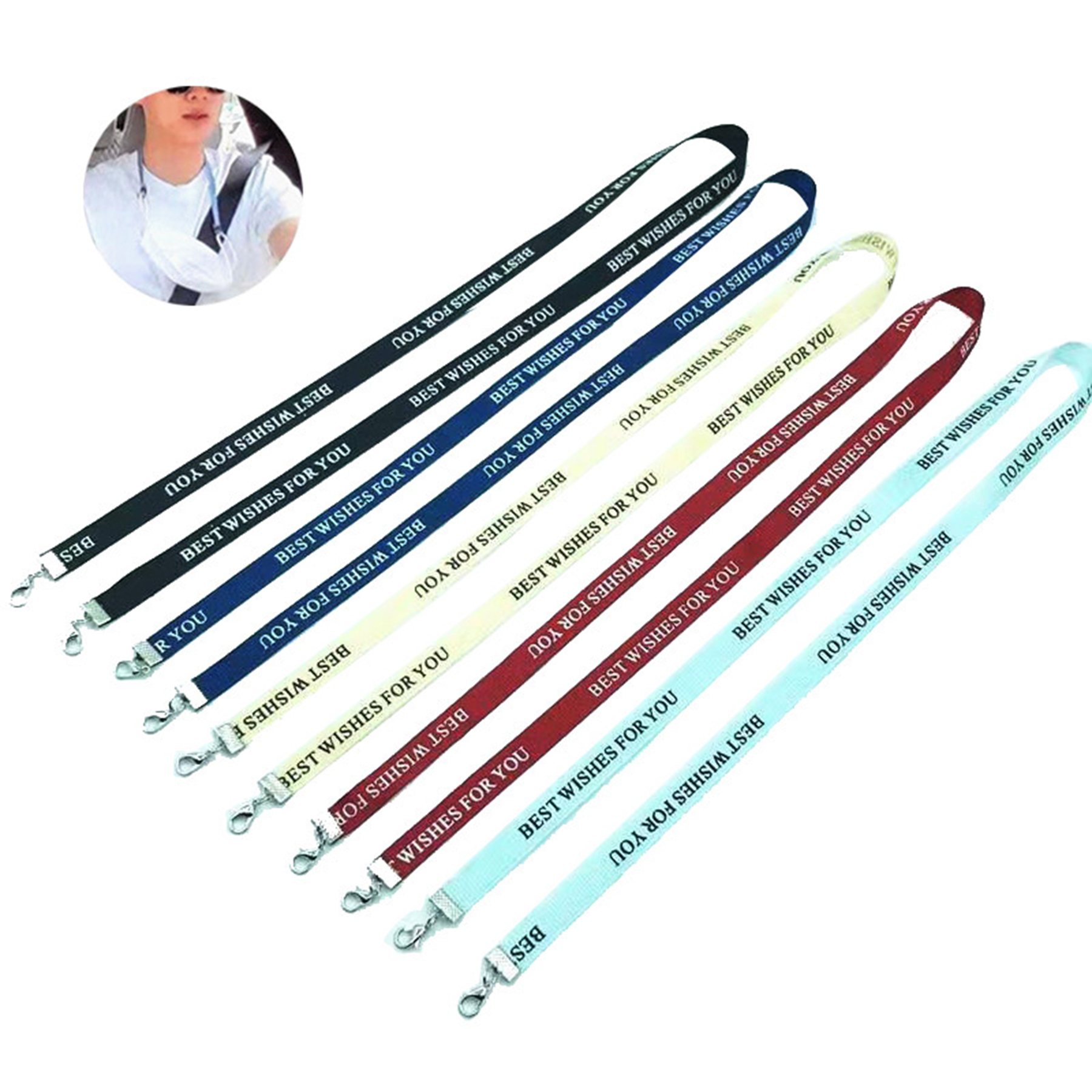 Polyester Lanyard With Two Attachments