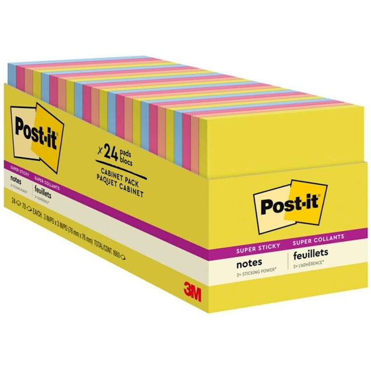 Super Sticky Notes - Summer Joy 70 Sheets 24 Pack 3
