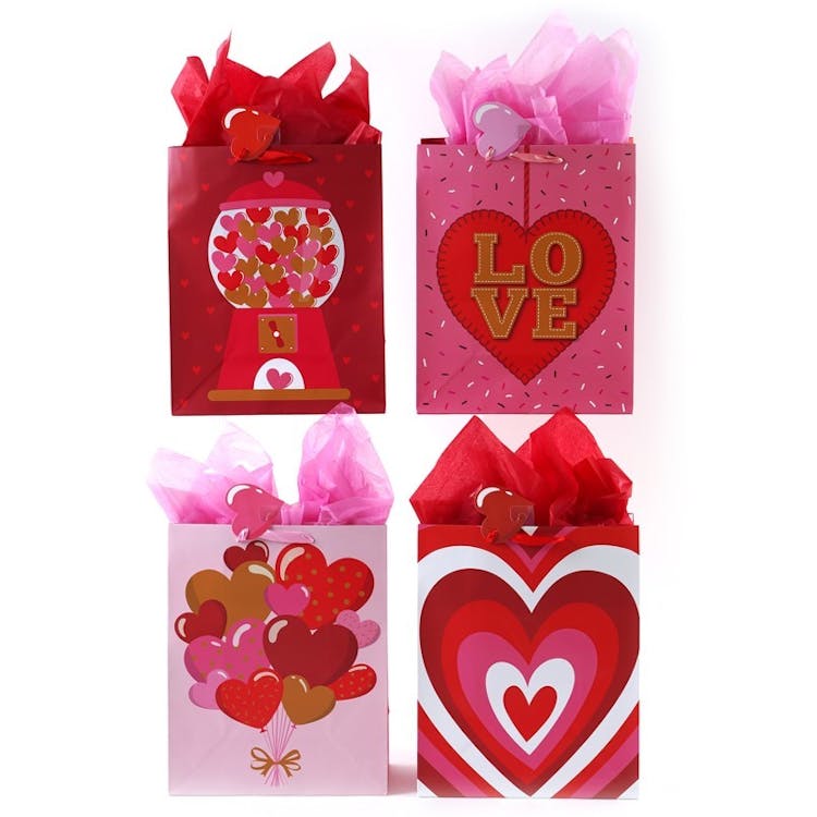 XL Valentine Gift Bags - Happy Hearts 4 Designs 3