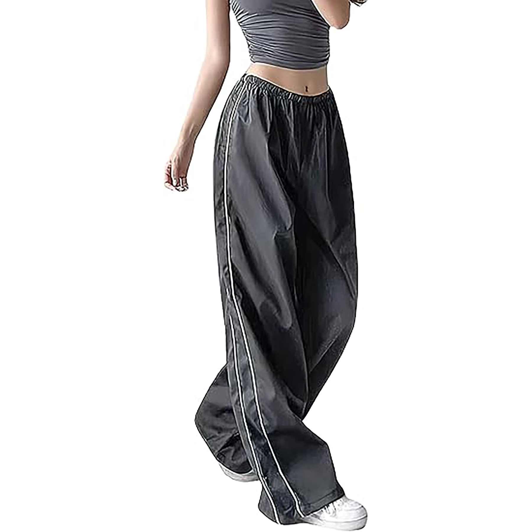 Women's Baggy Y2K Parachute Track Pants 4