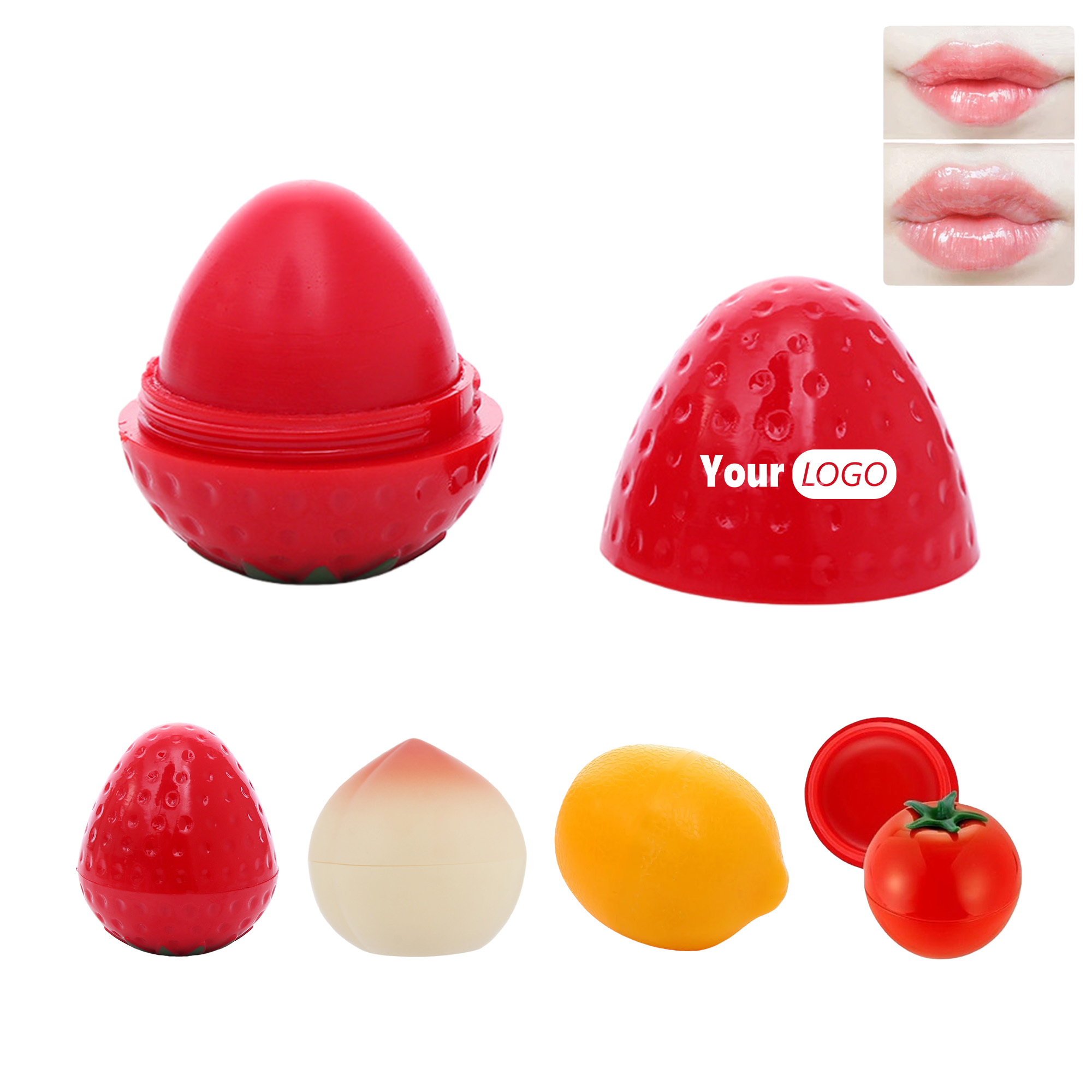 Personalized Fruit - Shaped Lip Balm