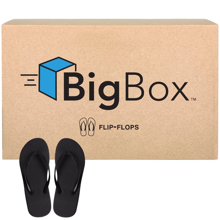 Big box flip flops Clearance