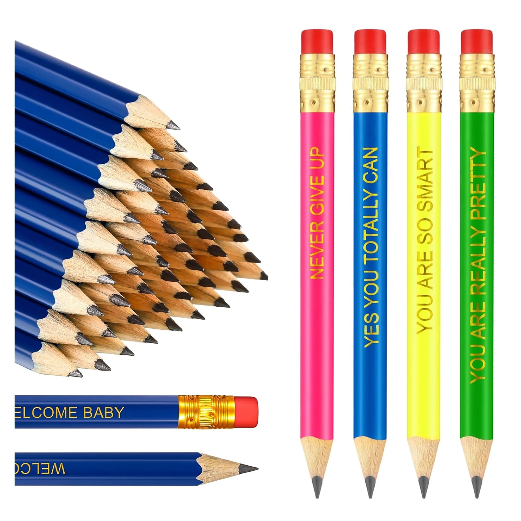 Golf Wooden Pencils with eraser 4