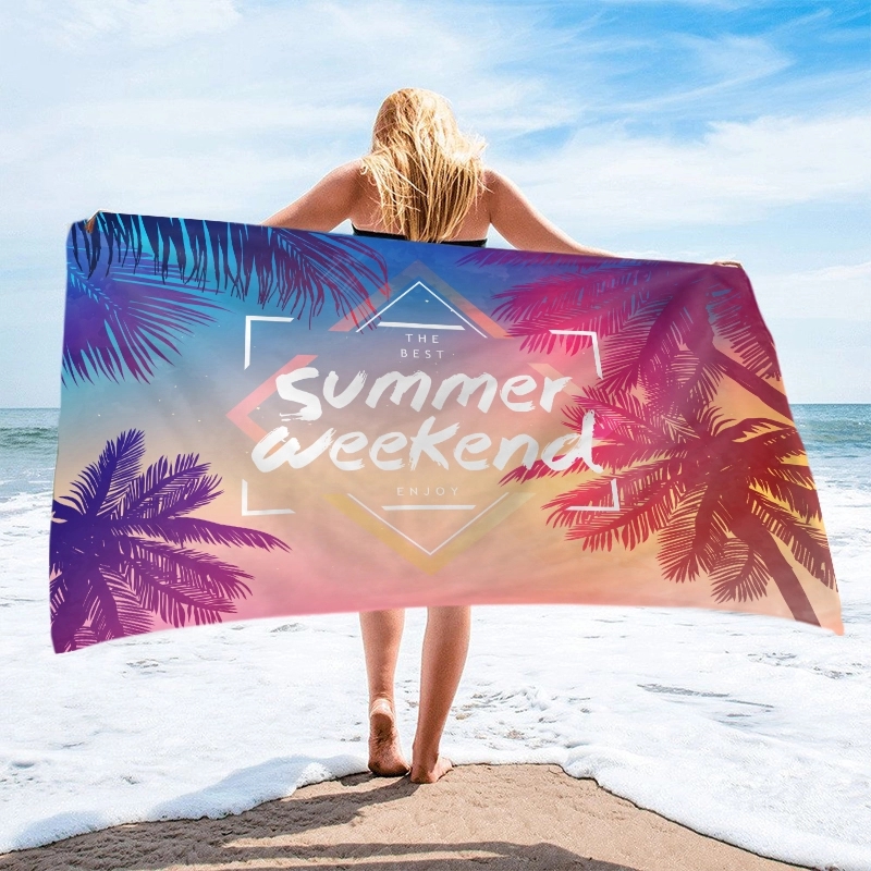 Micro Fiber Terry Loop Beach Towel