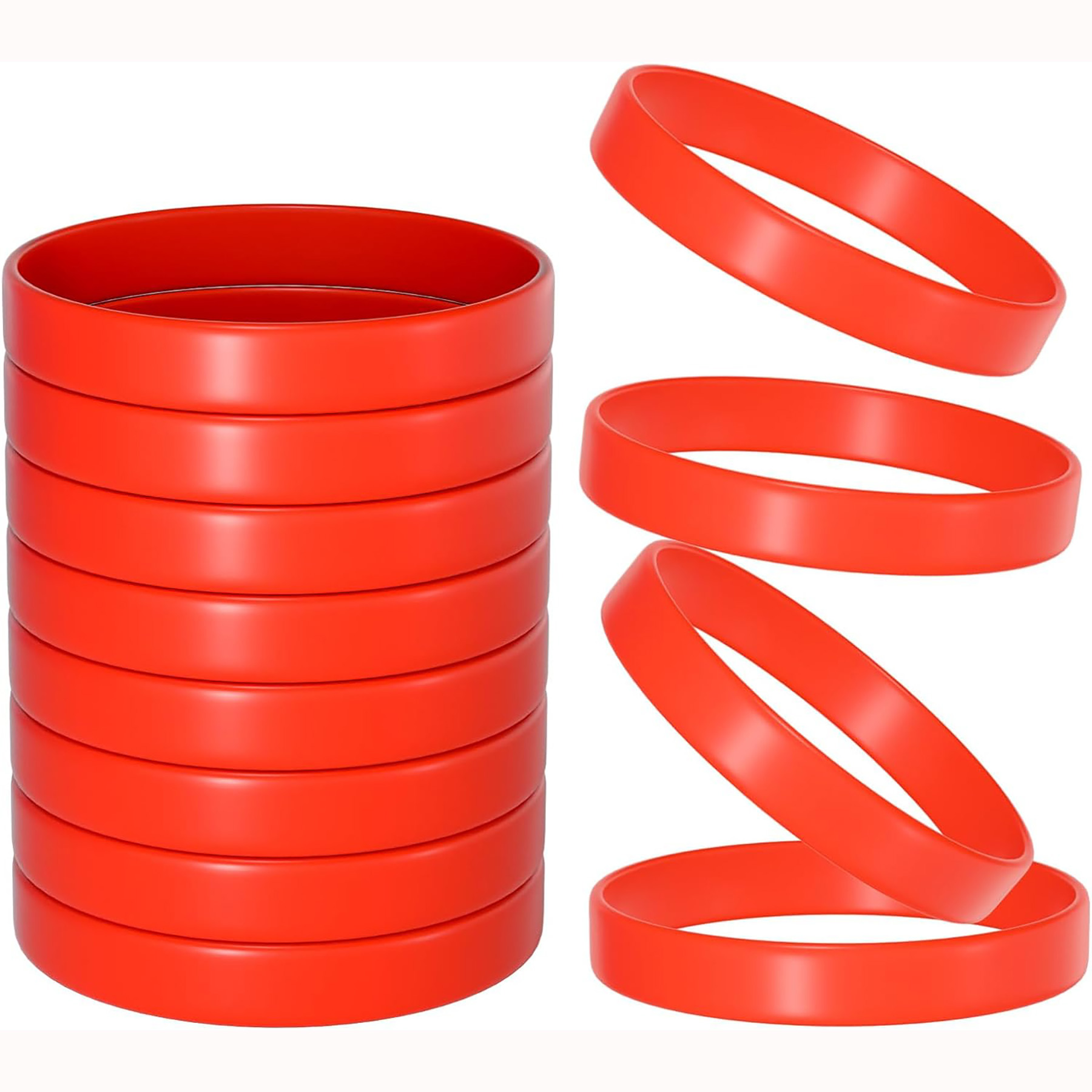 Color Blank Rubber Wristbands 5