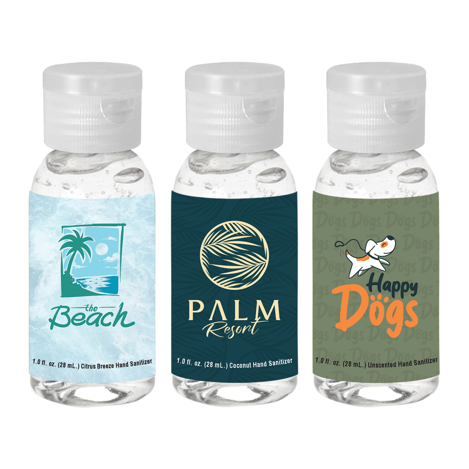 1 oz. Clear Sanitizer in Round Bottle