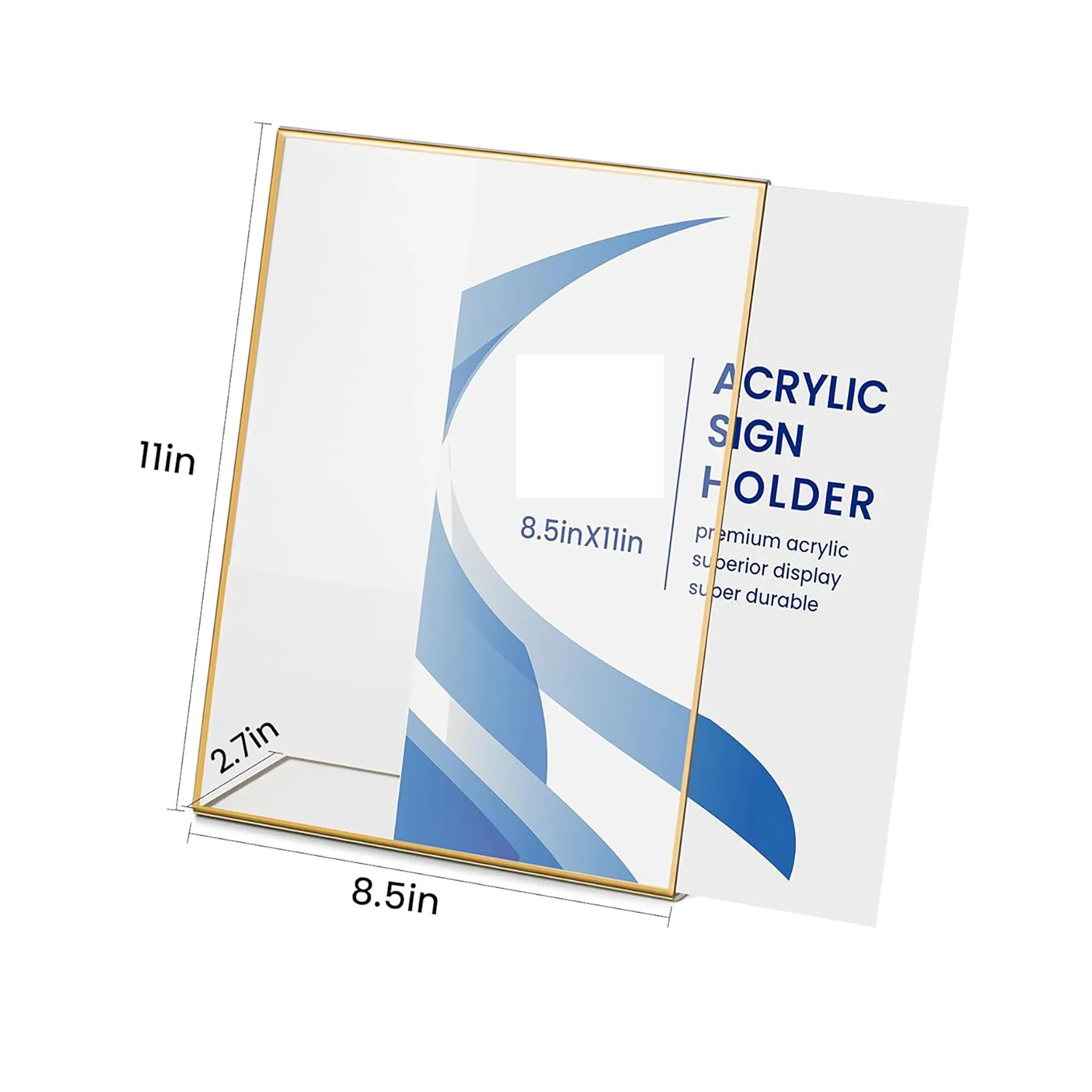 Acrylic Transparent Logo Holder Photo Frame 12