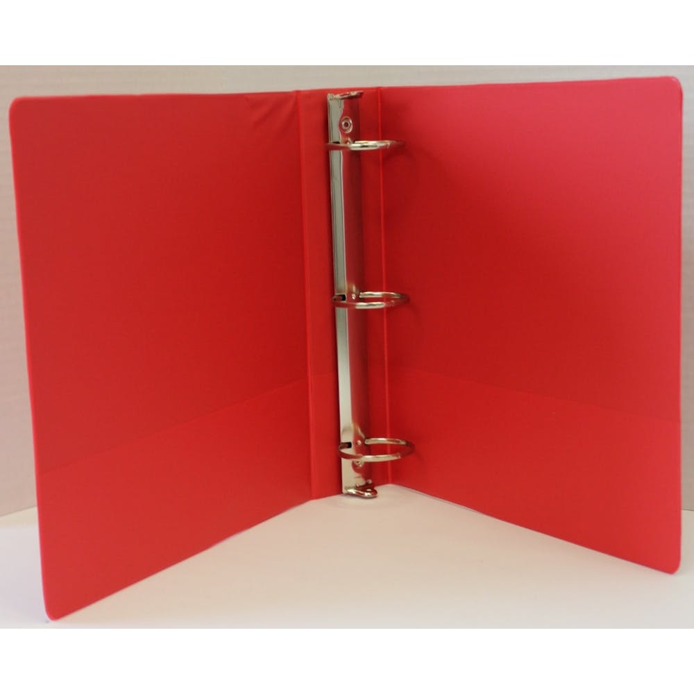 1.5" 3-Ring Binders - Red 2 Inside Pockets 3