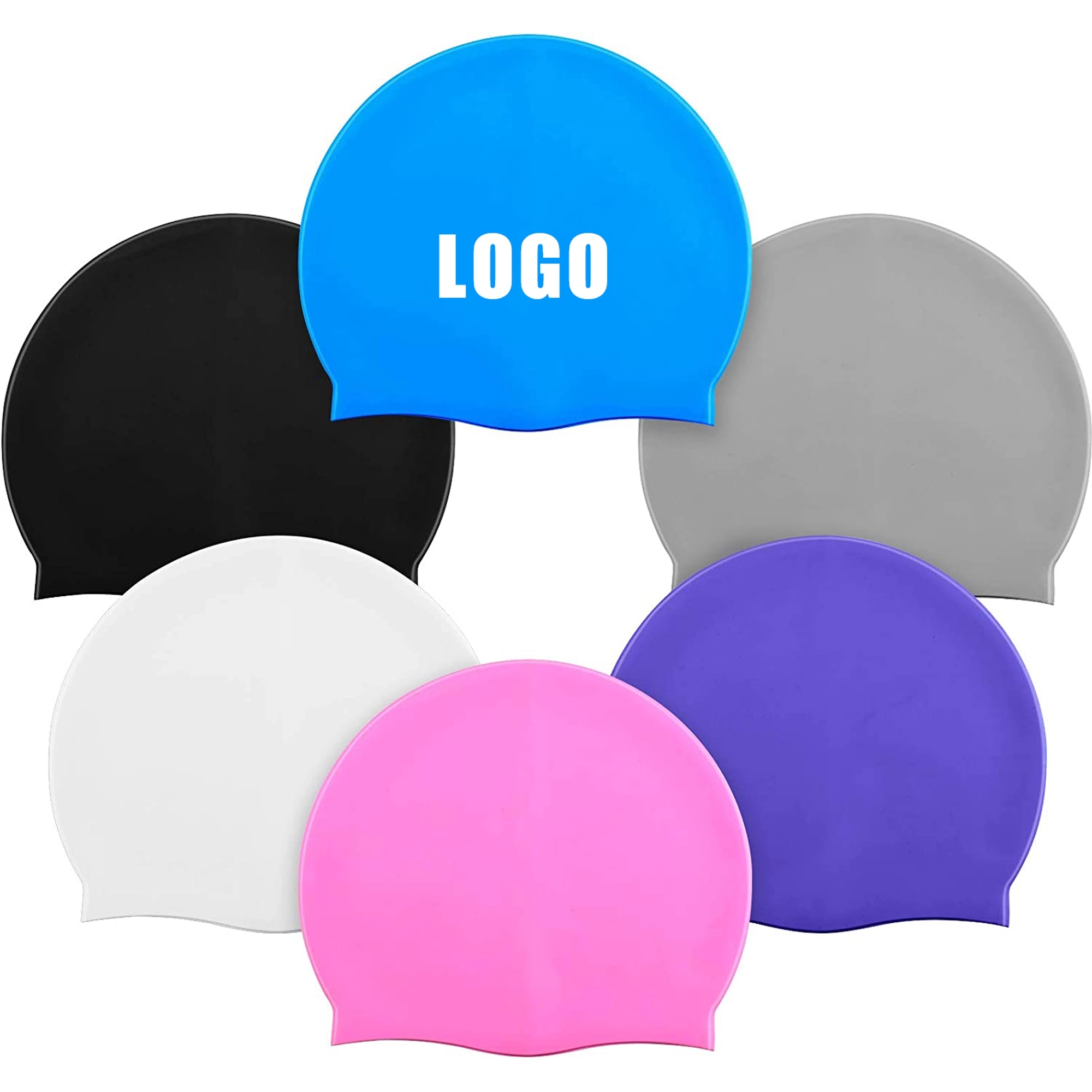 Unisex Silicone Adults Swim Cap 4