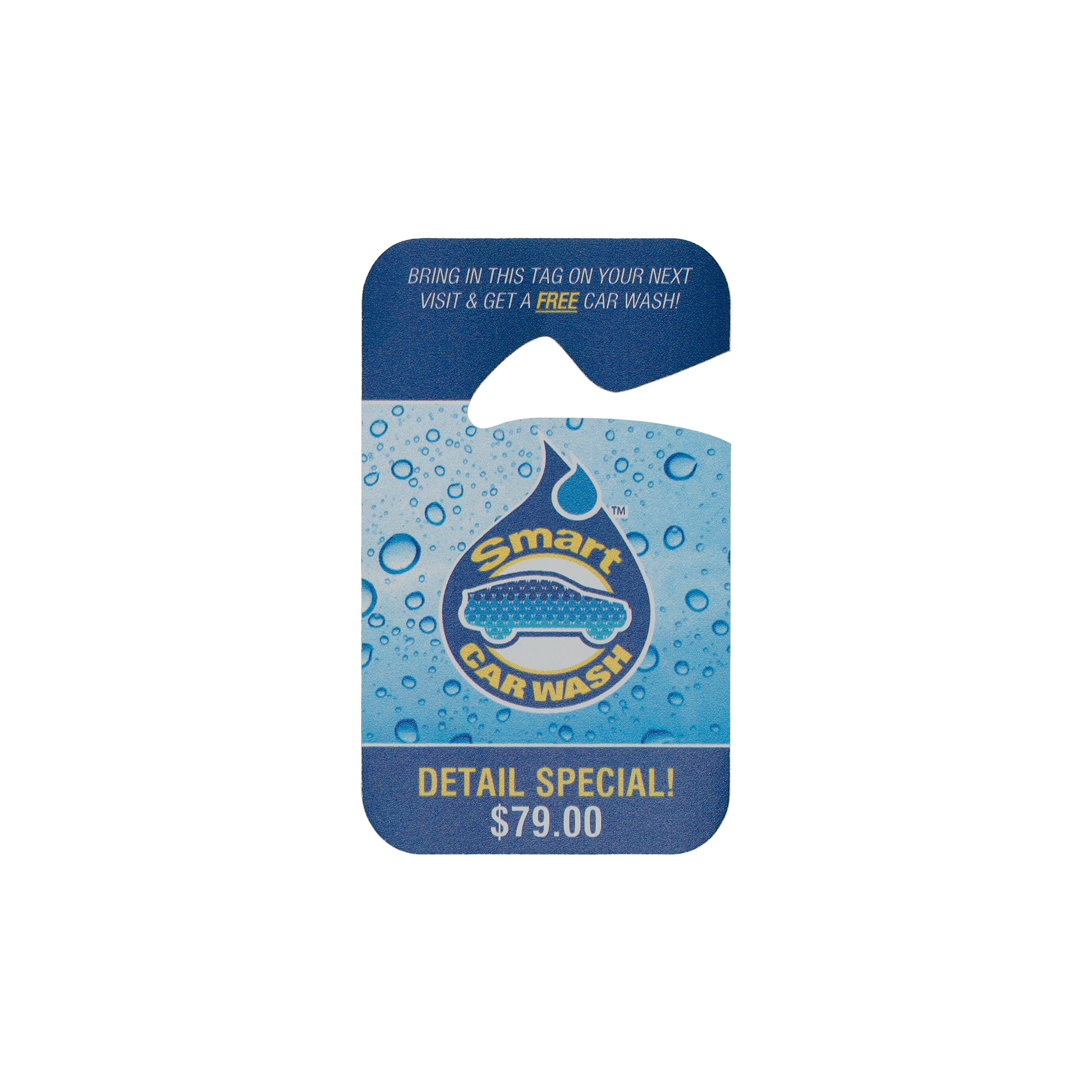 Hang Tag Card Stock 24 pt White (Stock Shape #) Digital Print 19